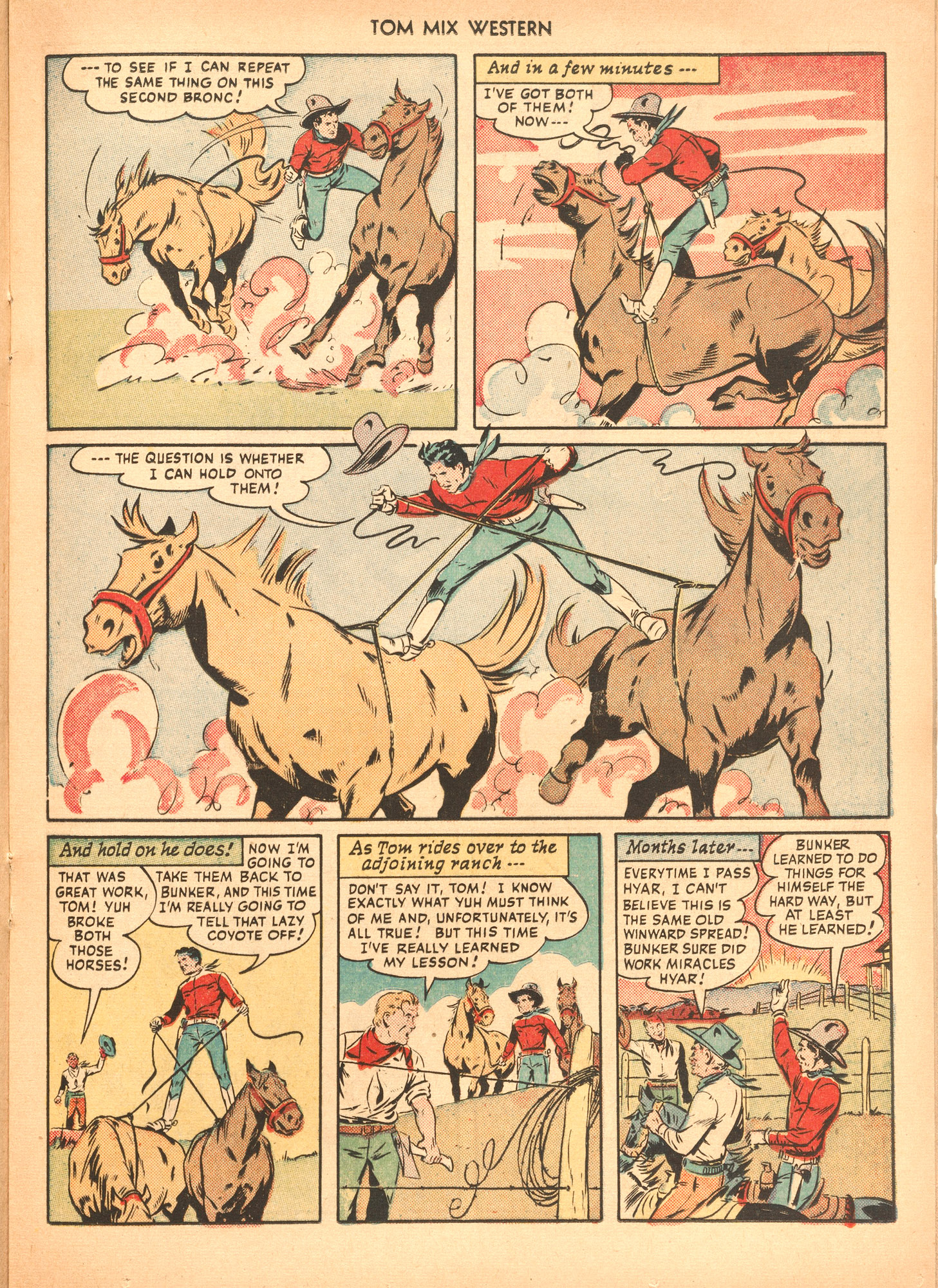 Read online Tom Mix Western (1948) comic -  Issue #36 - 25