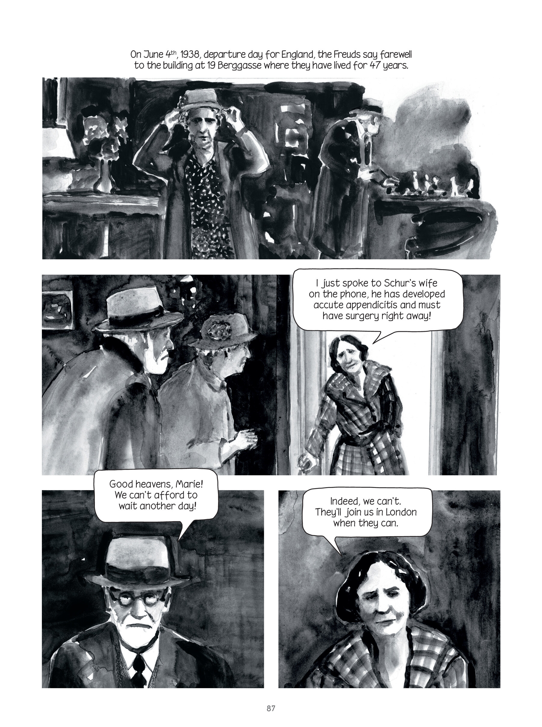 Read online Through Clouds of Smoke: Freud's Final Days comic -  Issue # TPB - 86