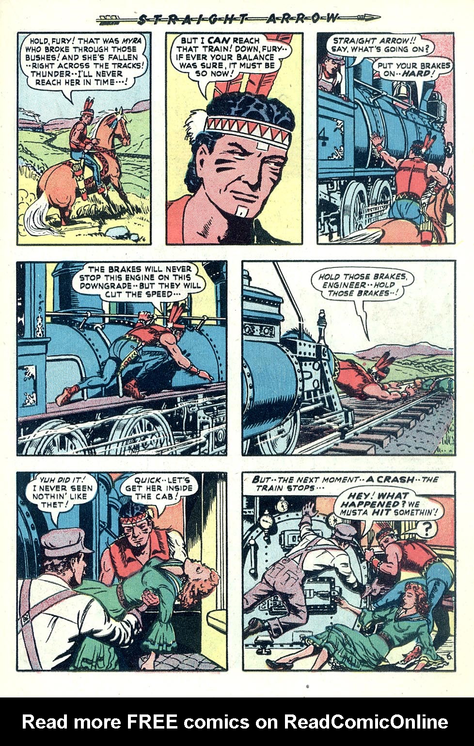 Read online Straight Arrow comic -  Issue #13 - 17