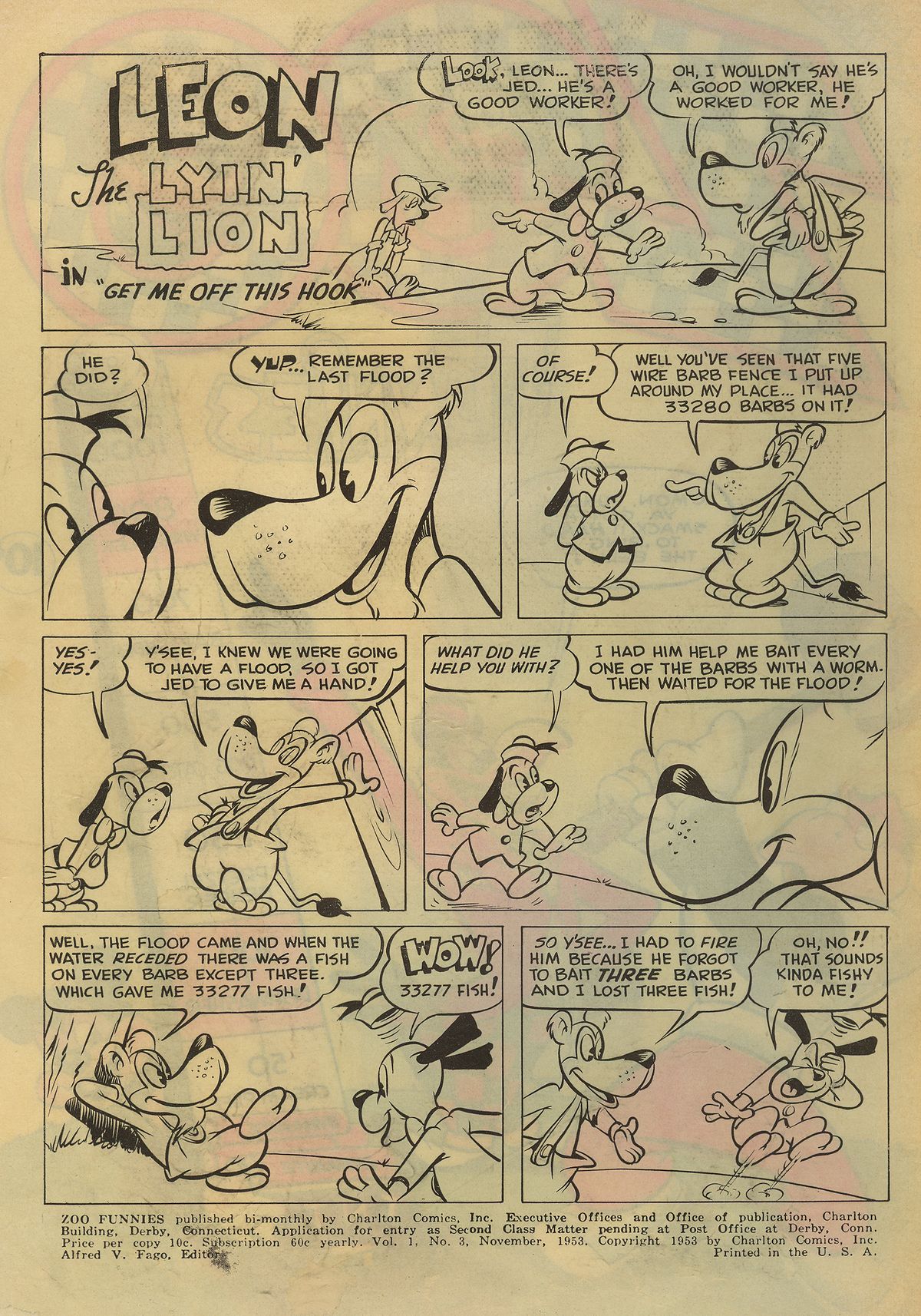 Read online Zoo Funnies comic -  Issue #3 - 2