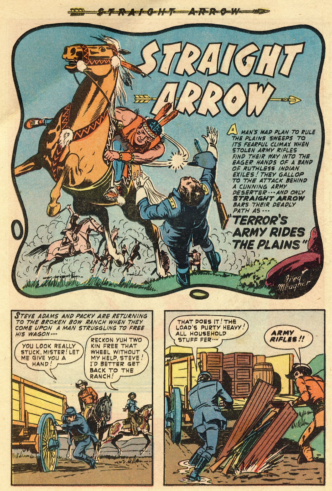 Read online Straight Arrow comic -  Issue #10 - 12