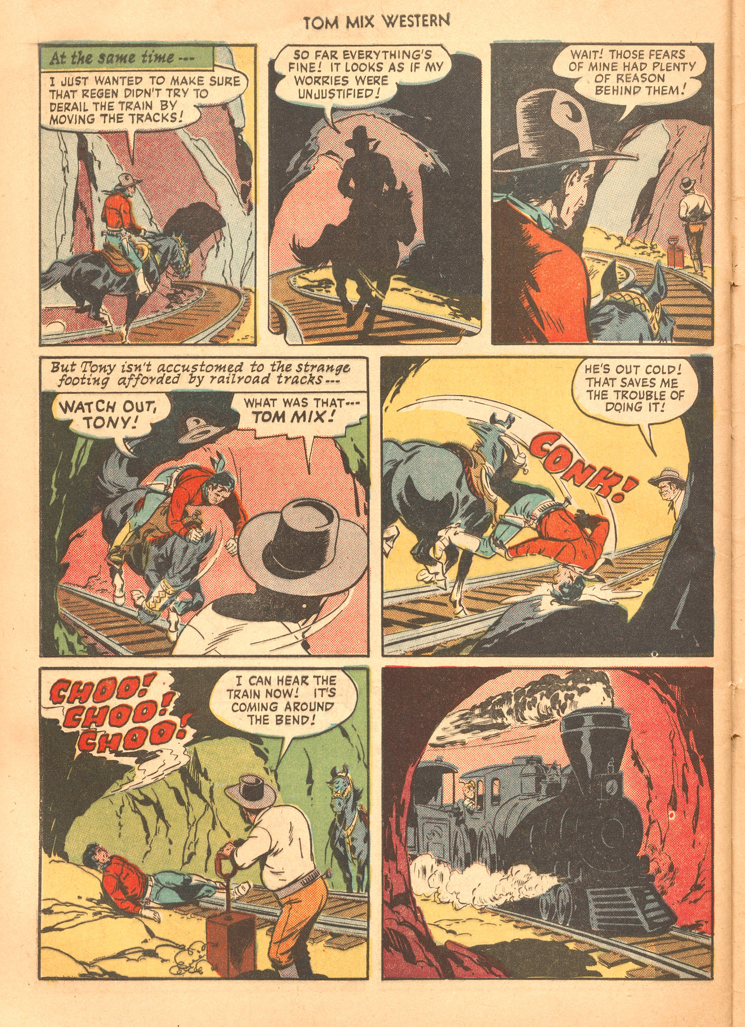 Read online Tom Mix Western (1948) comic -  Issue #36 - 48