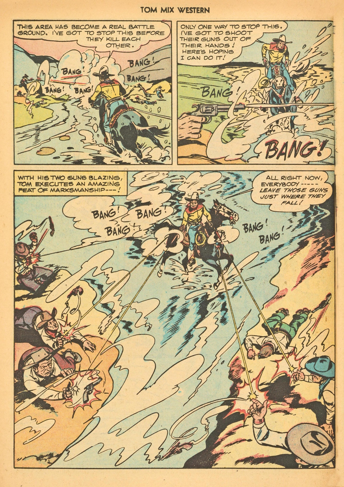 Read online Tom Mix Western (1948) comic -  Issue #3 - 30