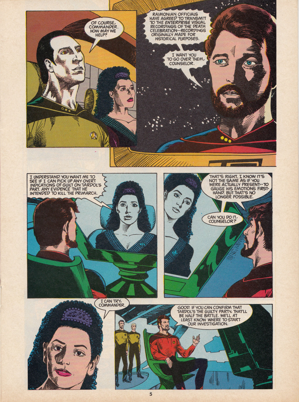 Read online Star Trek The Next Generation (1990) comic -  Issue #10 - 5