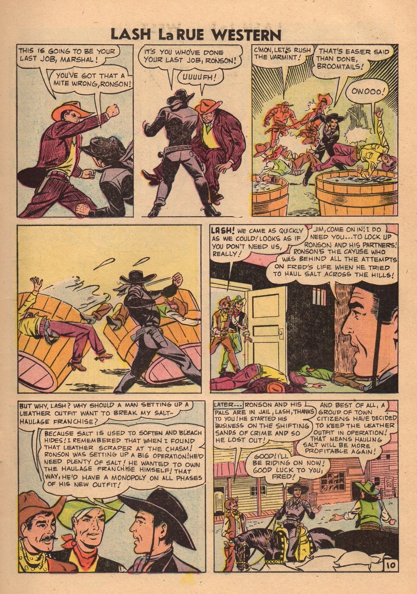 Read online Lash Larue Western (1949) comic -  Issue #60 - 13