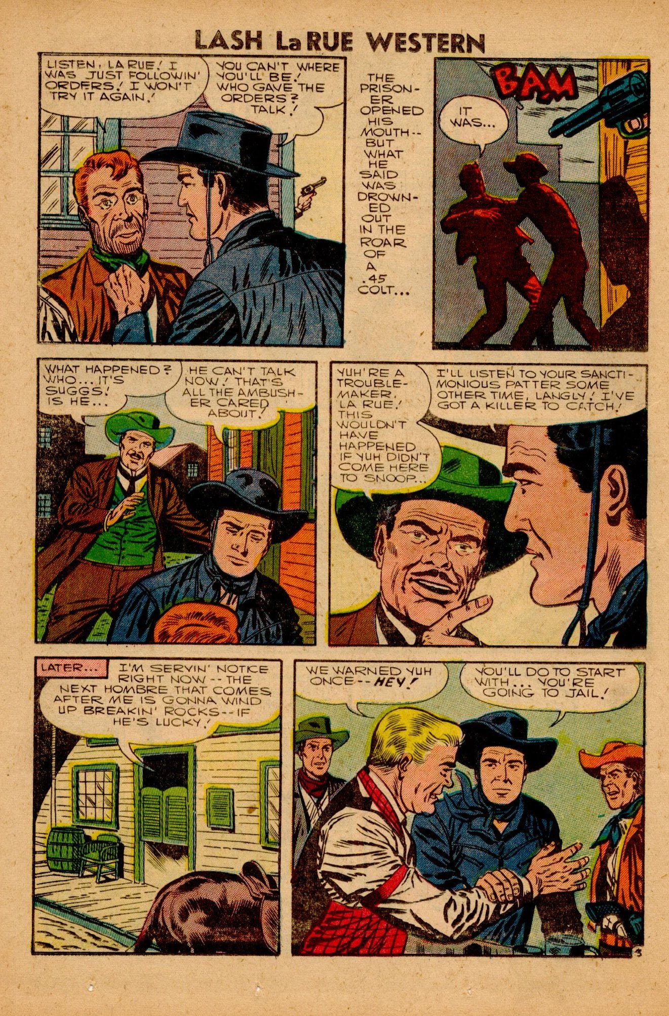 Read online Lash Larue Western (1949) comic -  Issue #63 - 14