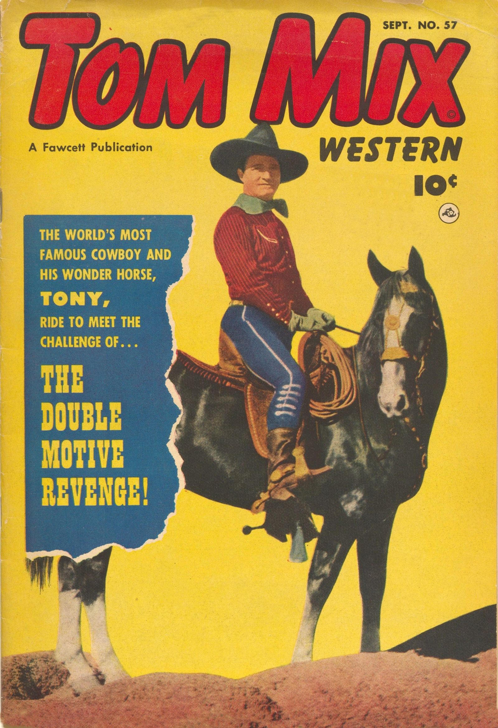 Read online Tom Mix Western (1948) comic -  Issue #57 - 1