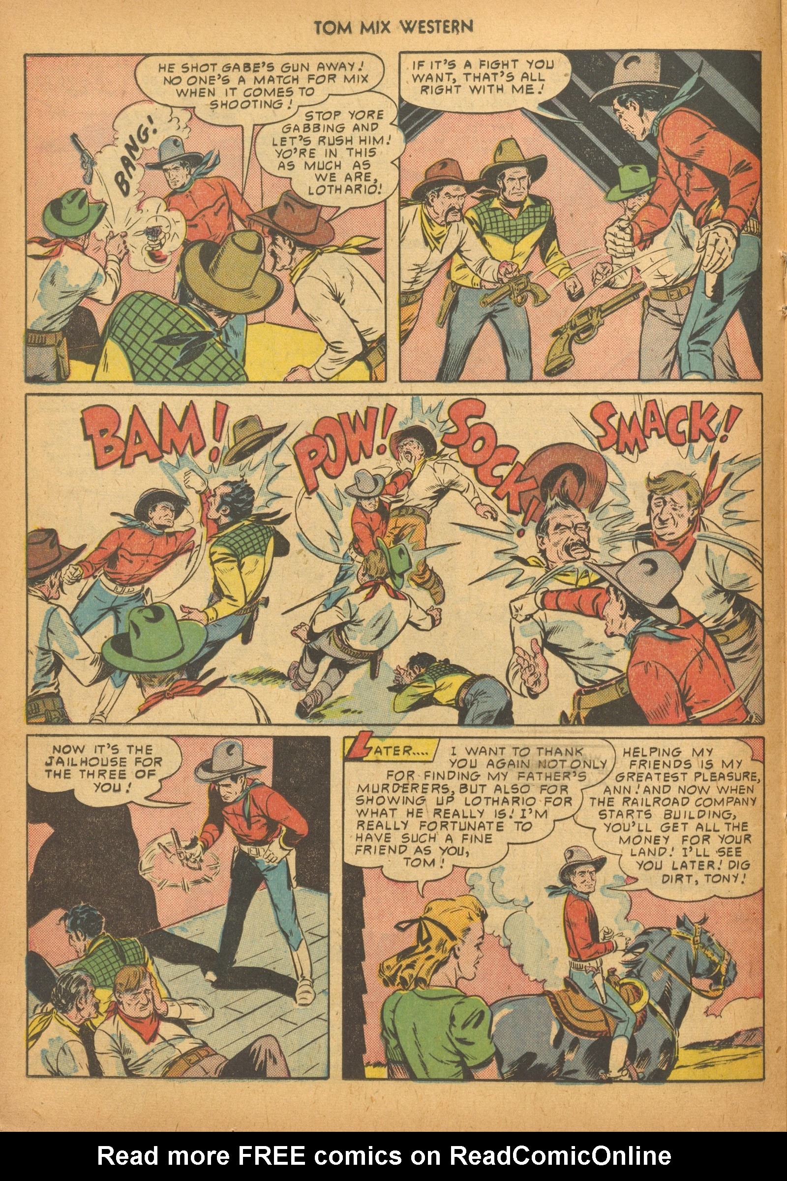 Read online Tom Mix Western (1948) comic -  Issue #33 - 24