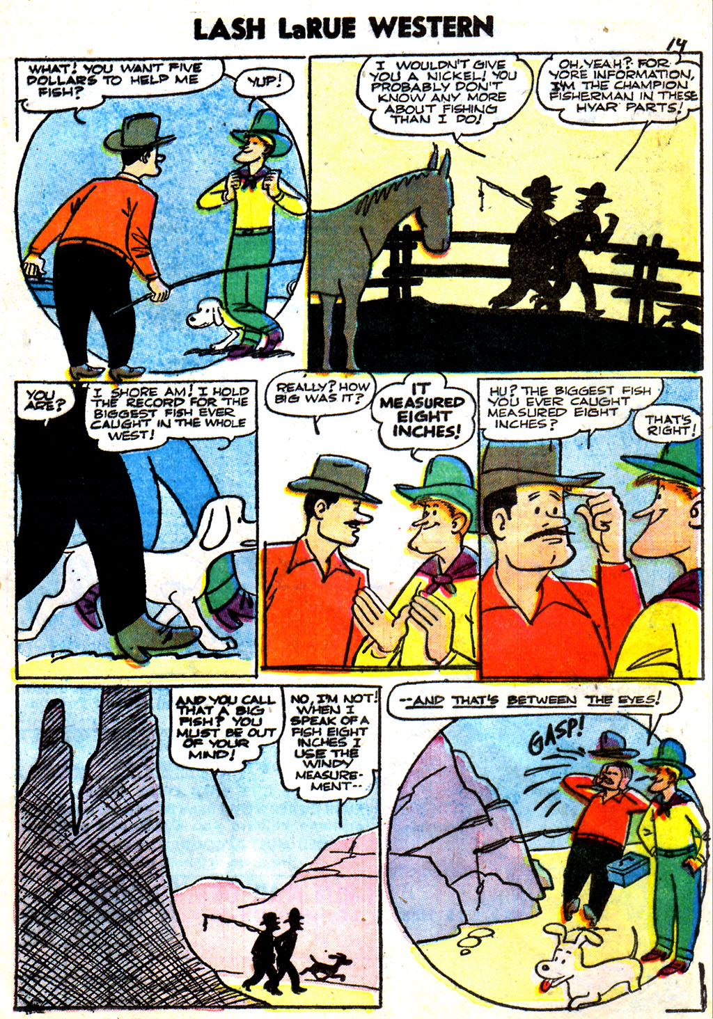 Read online Lash Larue Western (1949) comic -  Issue #59 - 21