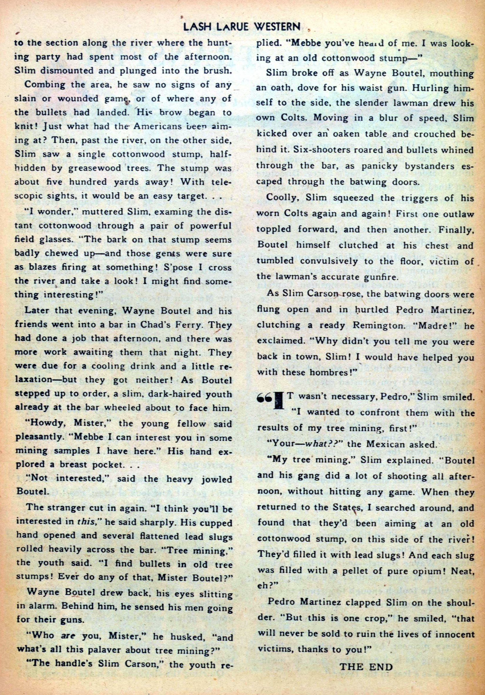Read online Lash Larue Western (1949) comic -  Issue #28 - 26