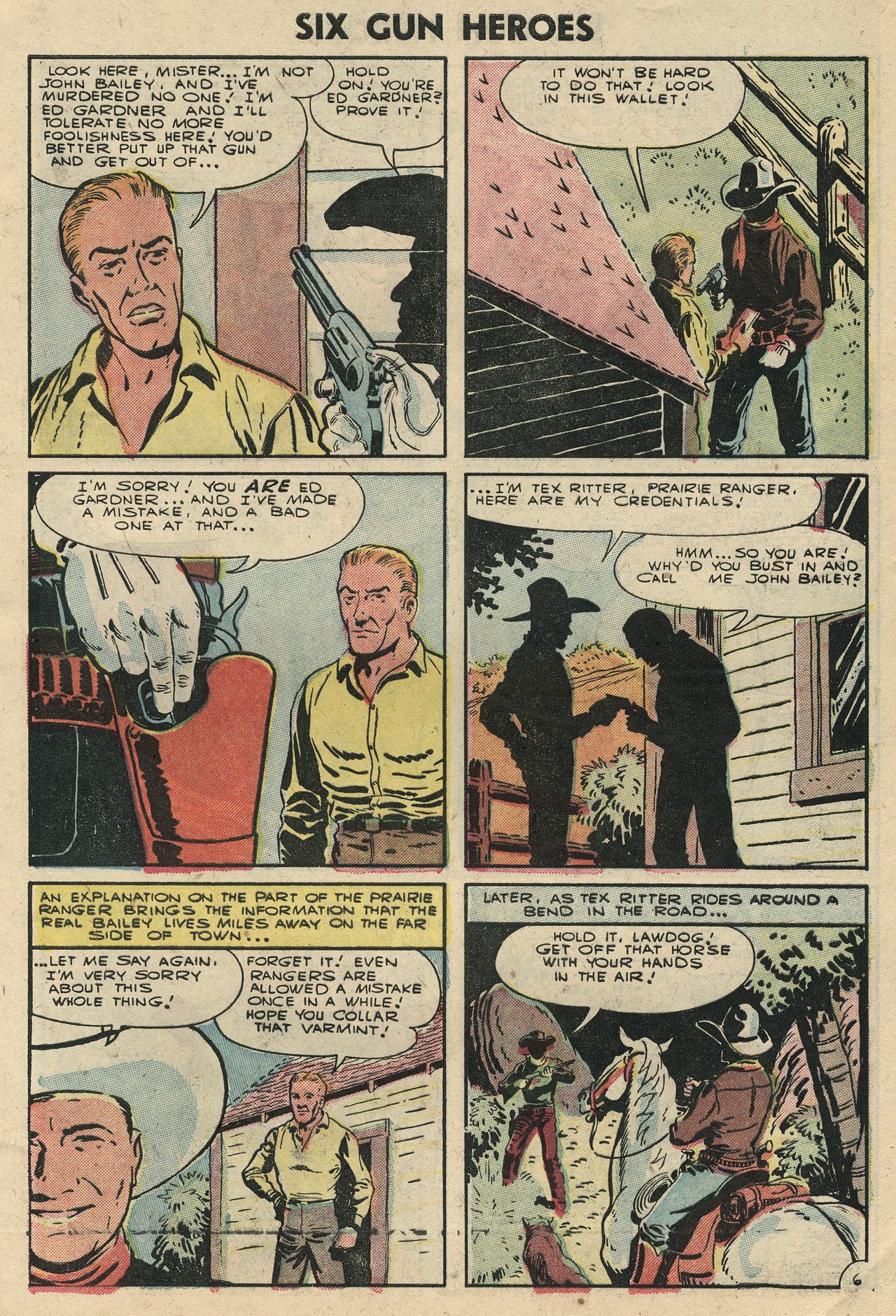 Read online Six-Gun Heroes comic -  Issue #36 - 9