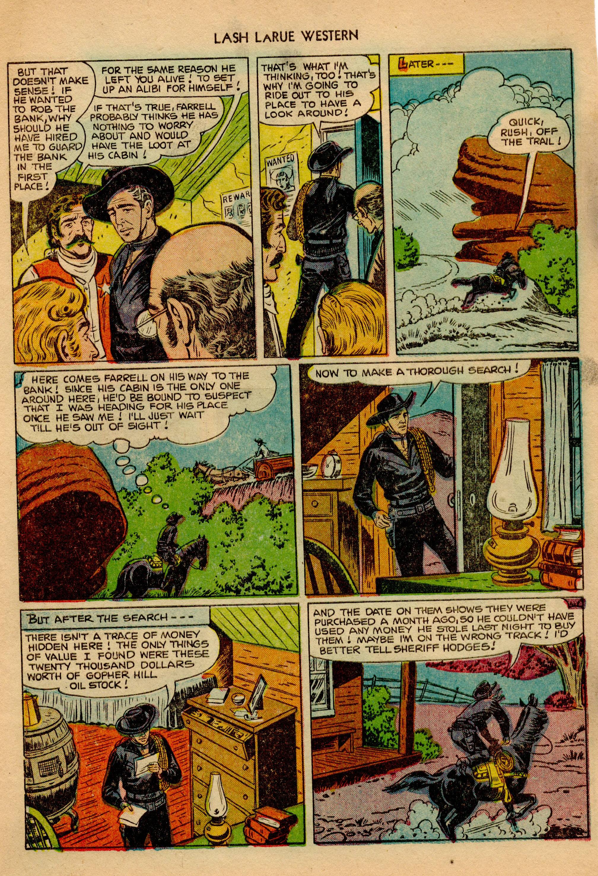 Read online Lash Larue Western (1949) comic -  Issue #23 - 9