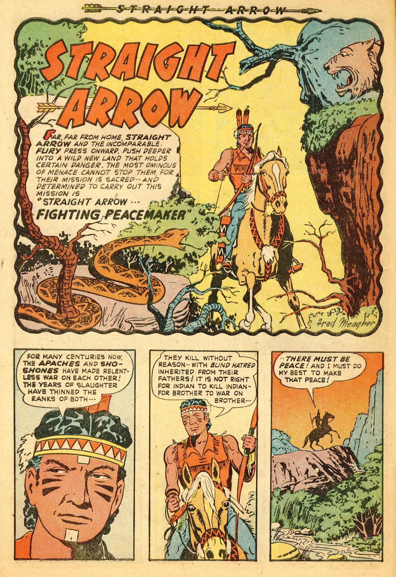 Read online Straight Arrow comic -  Issue #14 - 10