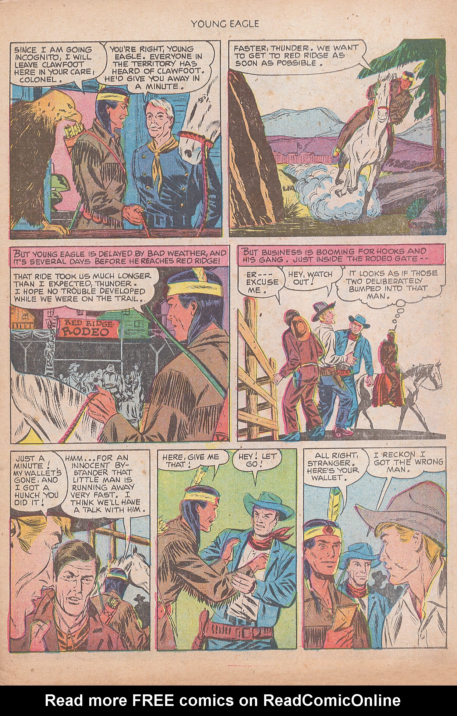 Read online Young Eagle comic -  Issue #8 - 5