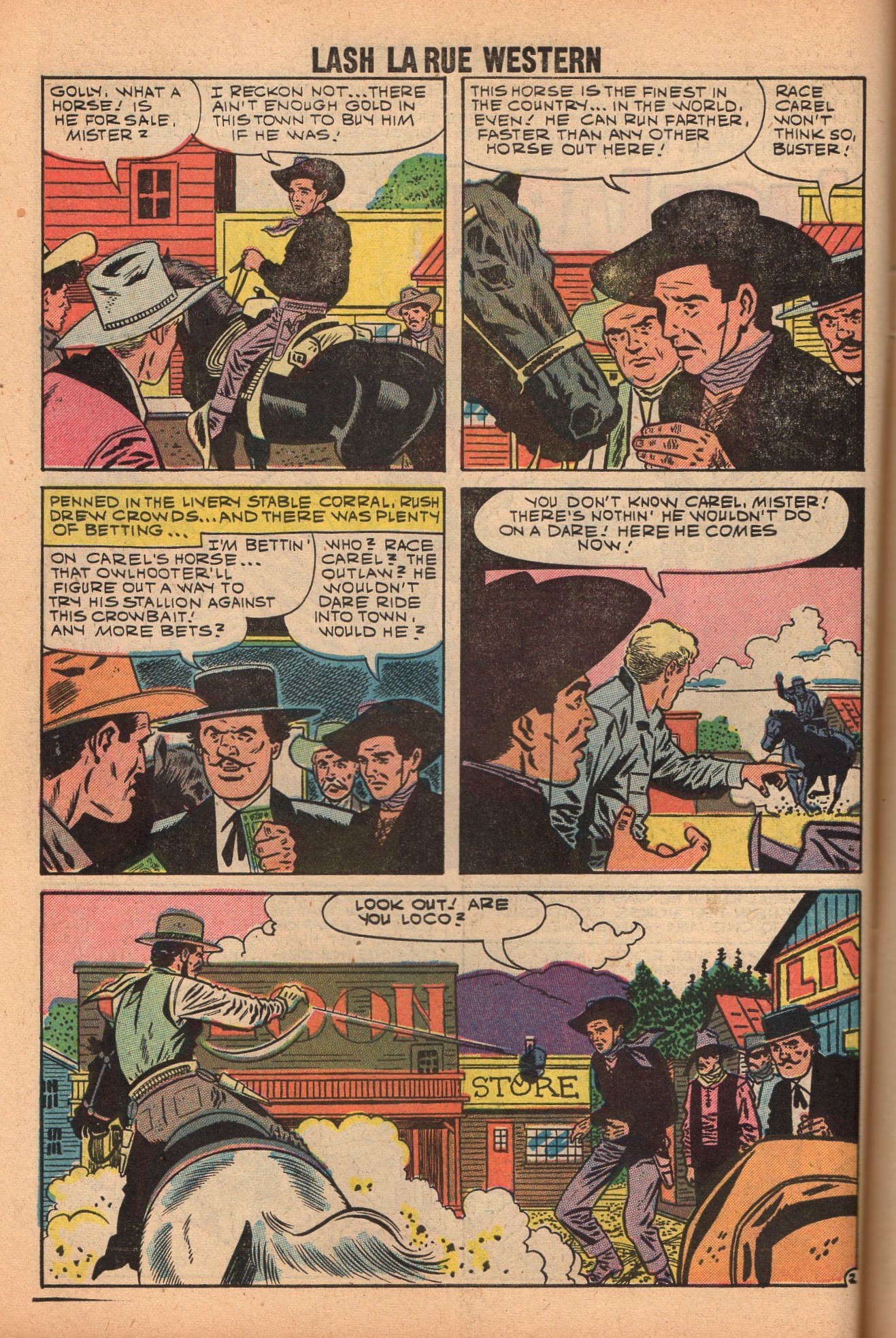 Read online Lash Larue Western (1949) comic -  Issue #72 - 10