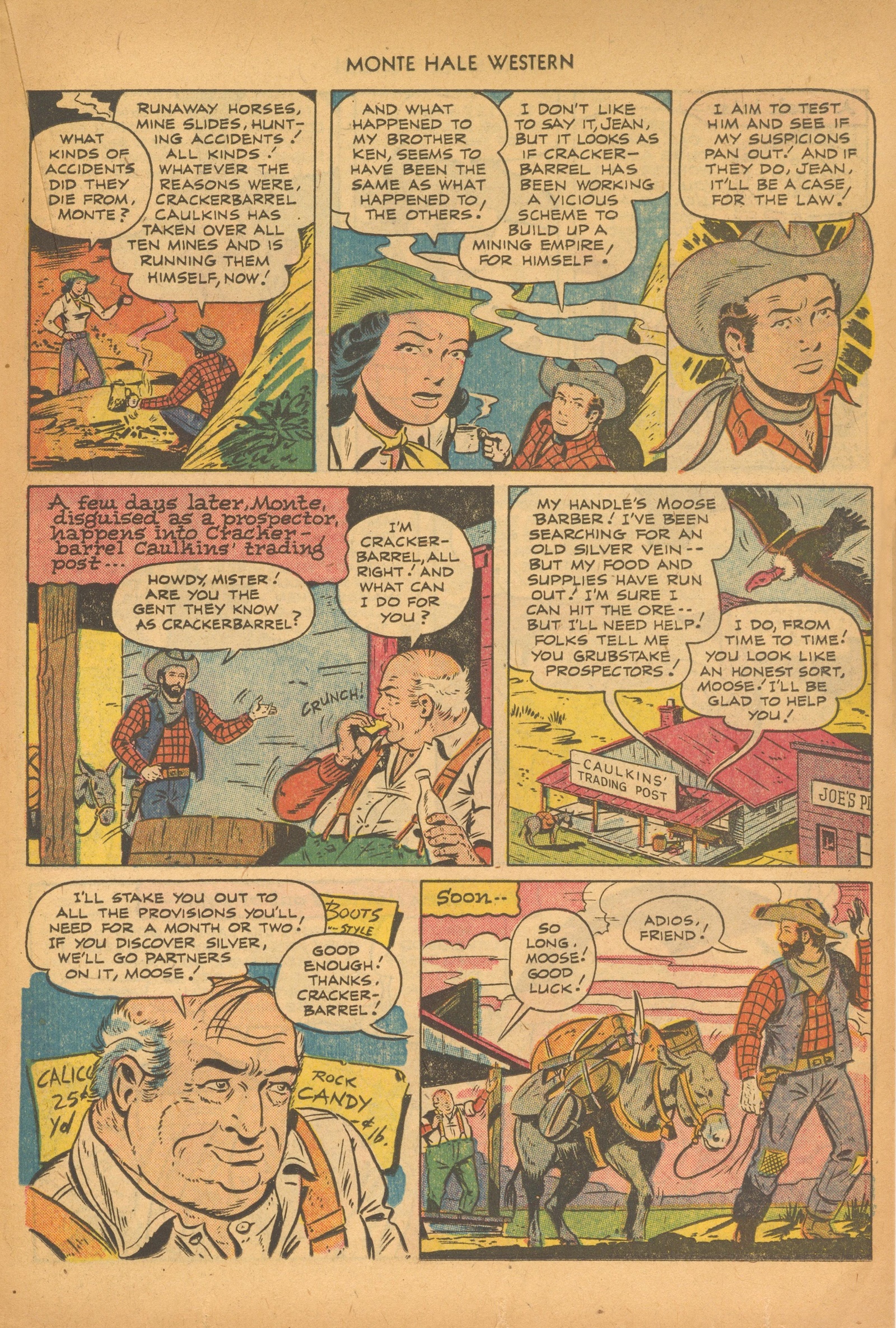 Read online Monte Hale Western comic -  Issue #72 - 19