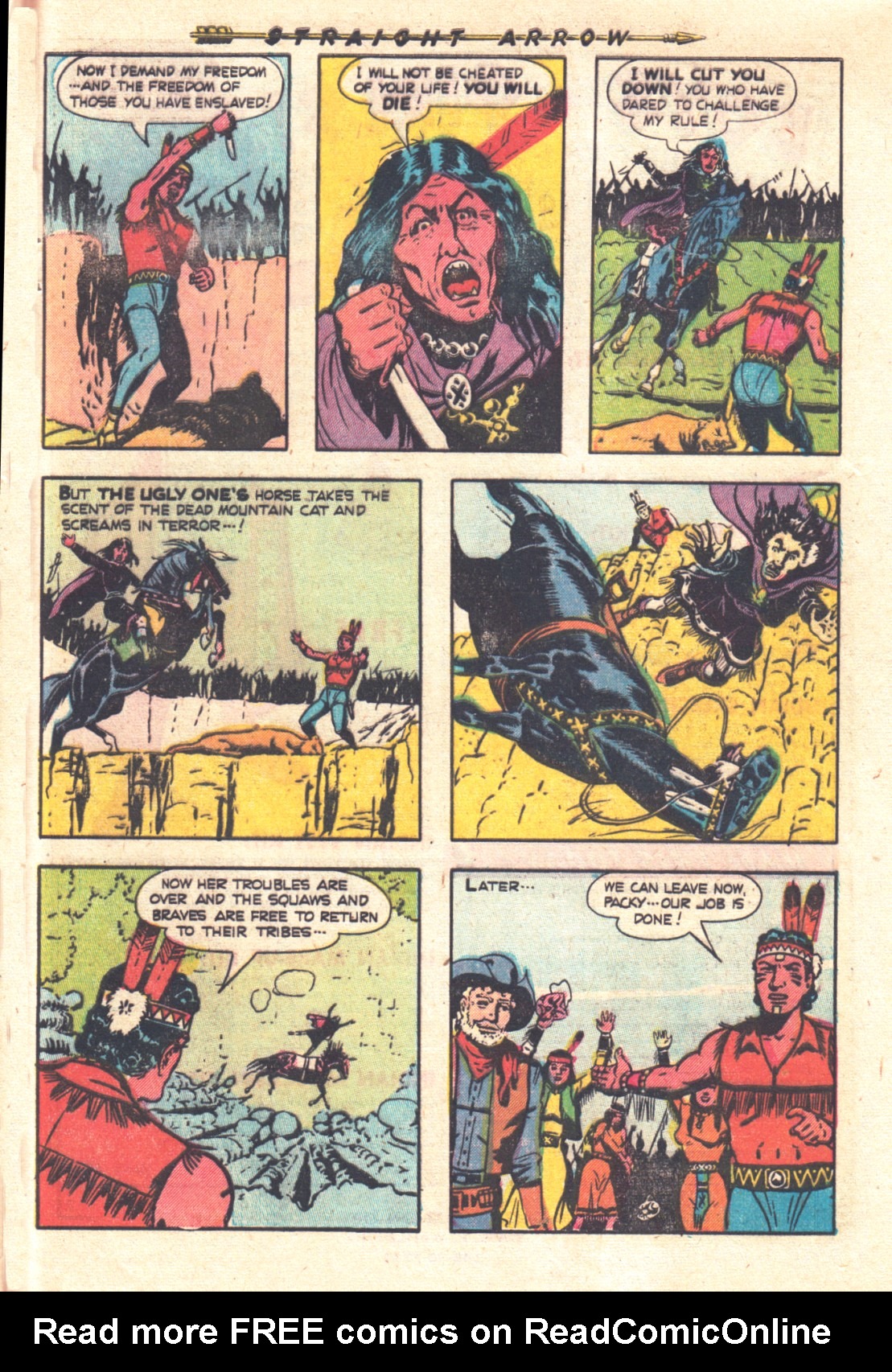 Read online Straight Arrow comic -  Issue #18 - 33