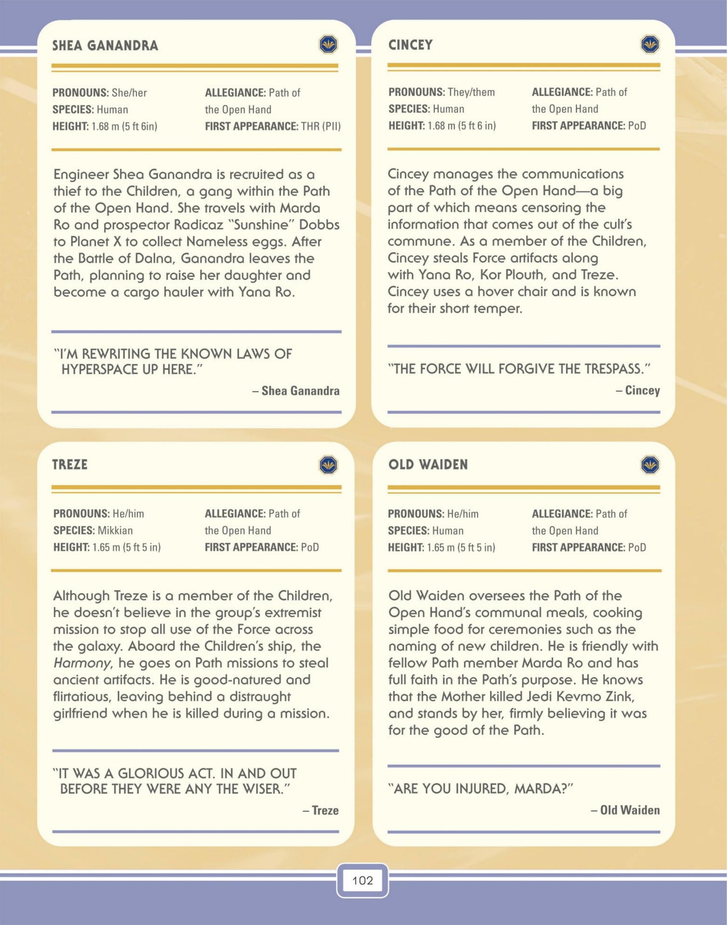 Read online Star Wars: The High Republic Character Encyclopedia comic -  Issue # TPB (Part 2) - 5