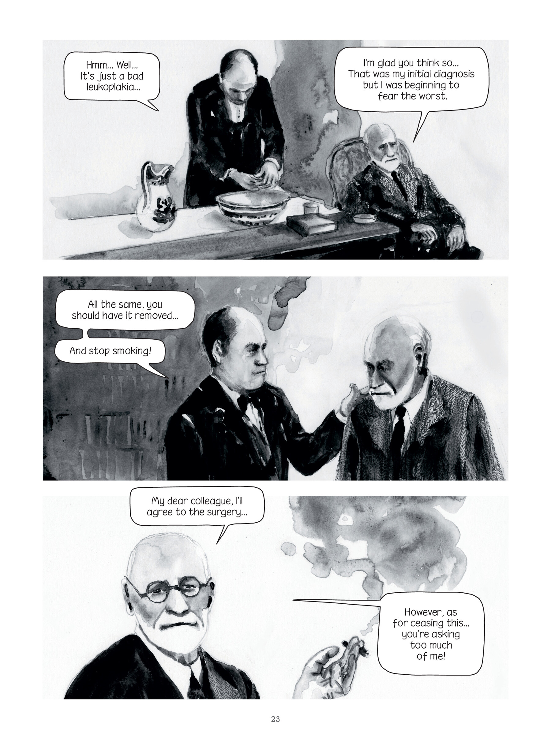 Read online Through Clouds of Smoke: Freud's Final Days comic -  Issue # TPB - 23