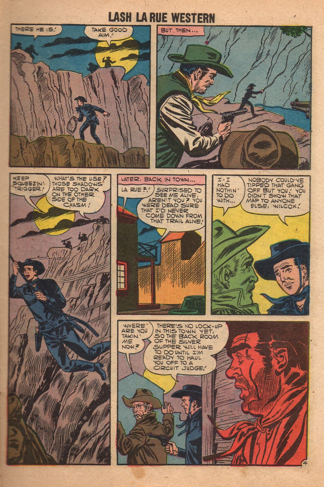 Read online Lash Larue Western (1949) comic -  Issue #65 - 7