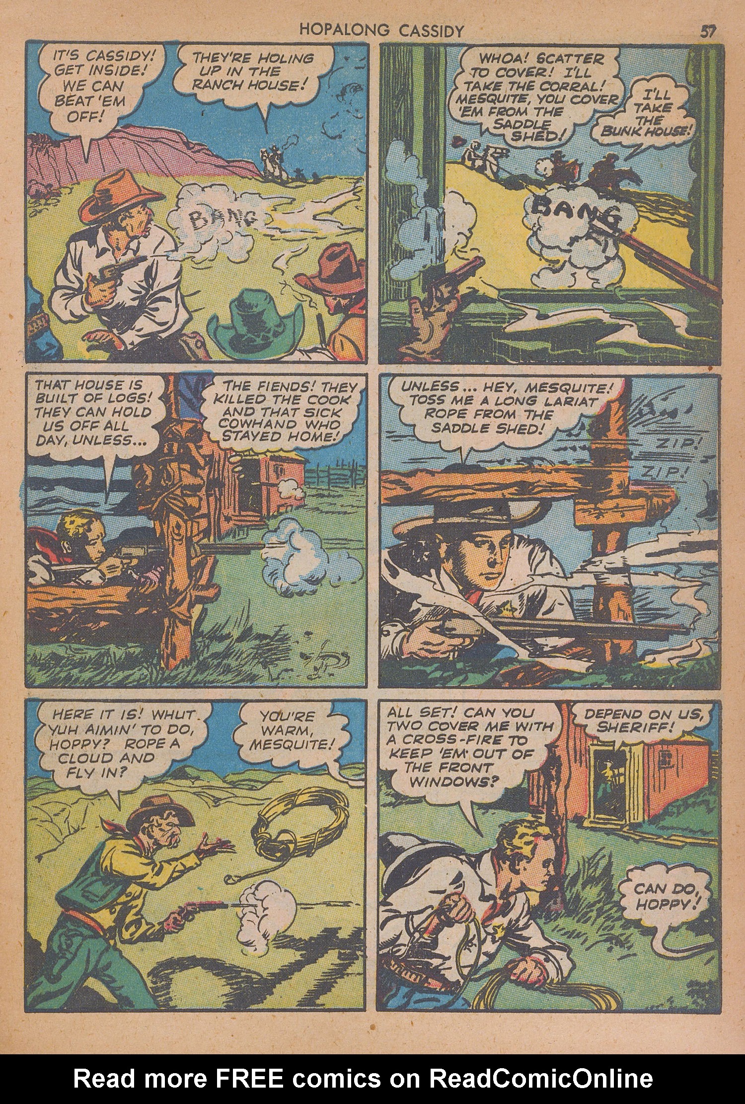 Read online Hopalong Cassidy comic -  Issue #1 - 56