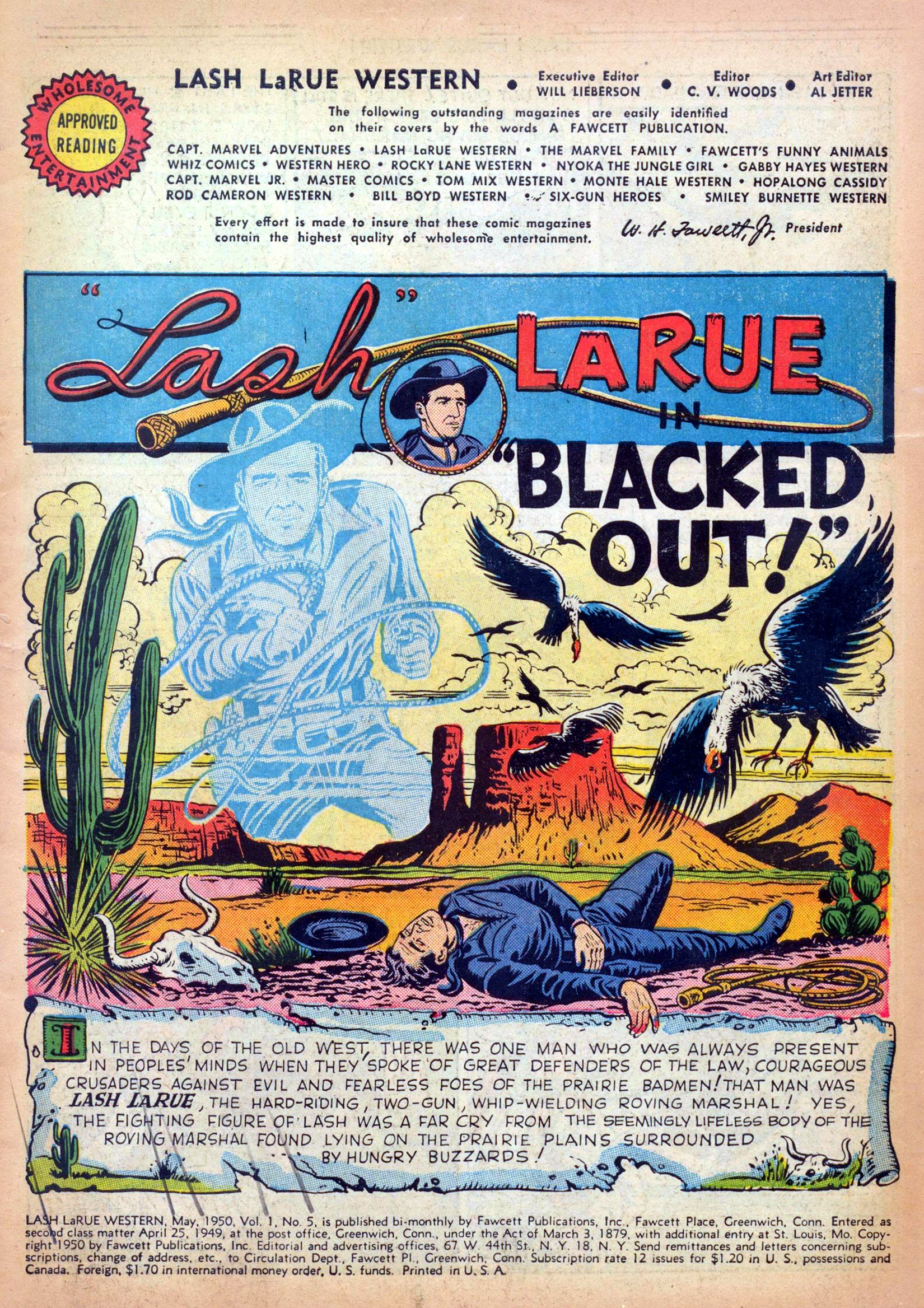 Read online Lash Larue Western (1949) comic -  Issue #5 - 3