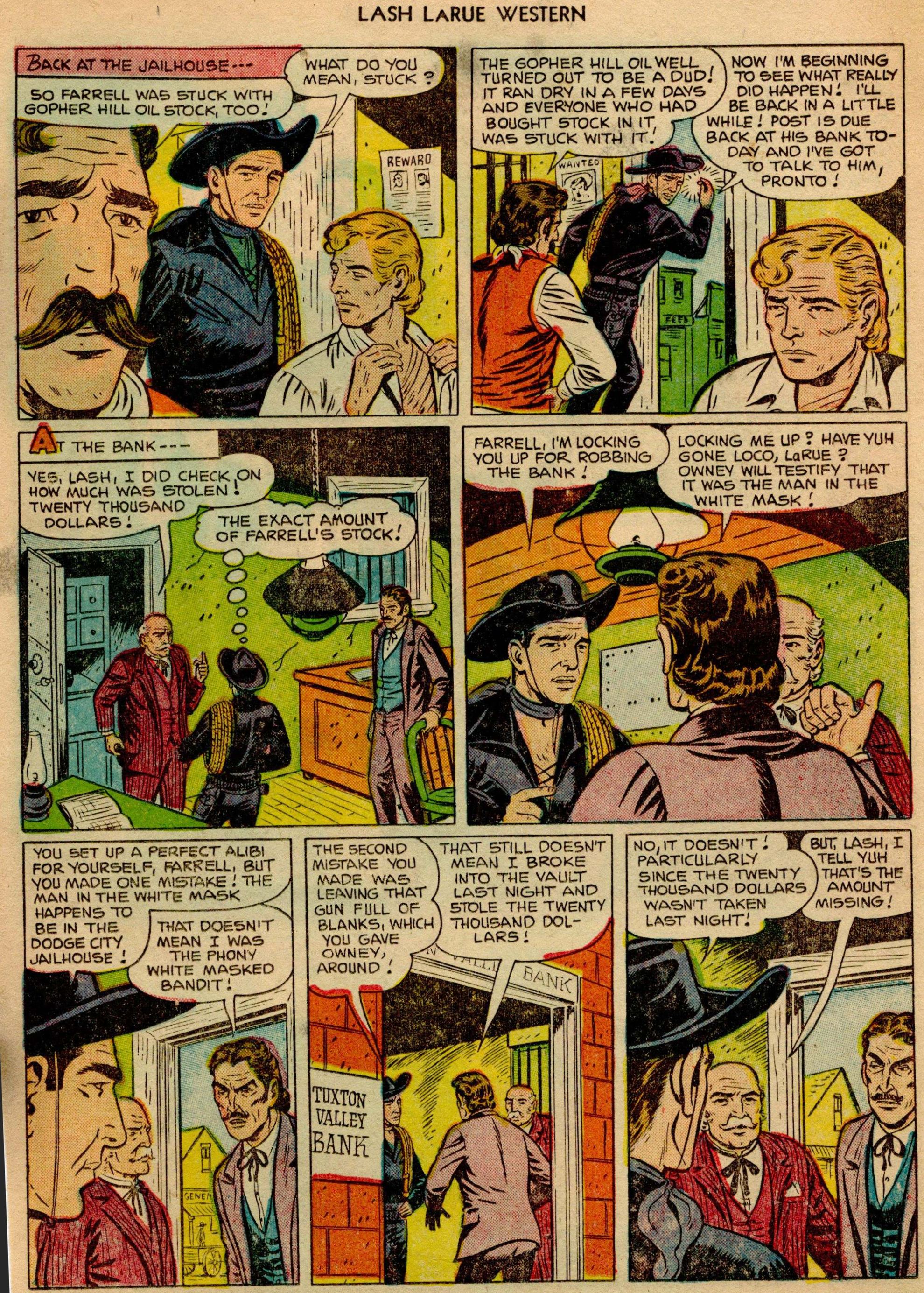 Read online Lash Larue Western (1949) comic -  Issue #23 - 10