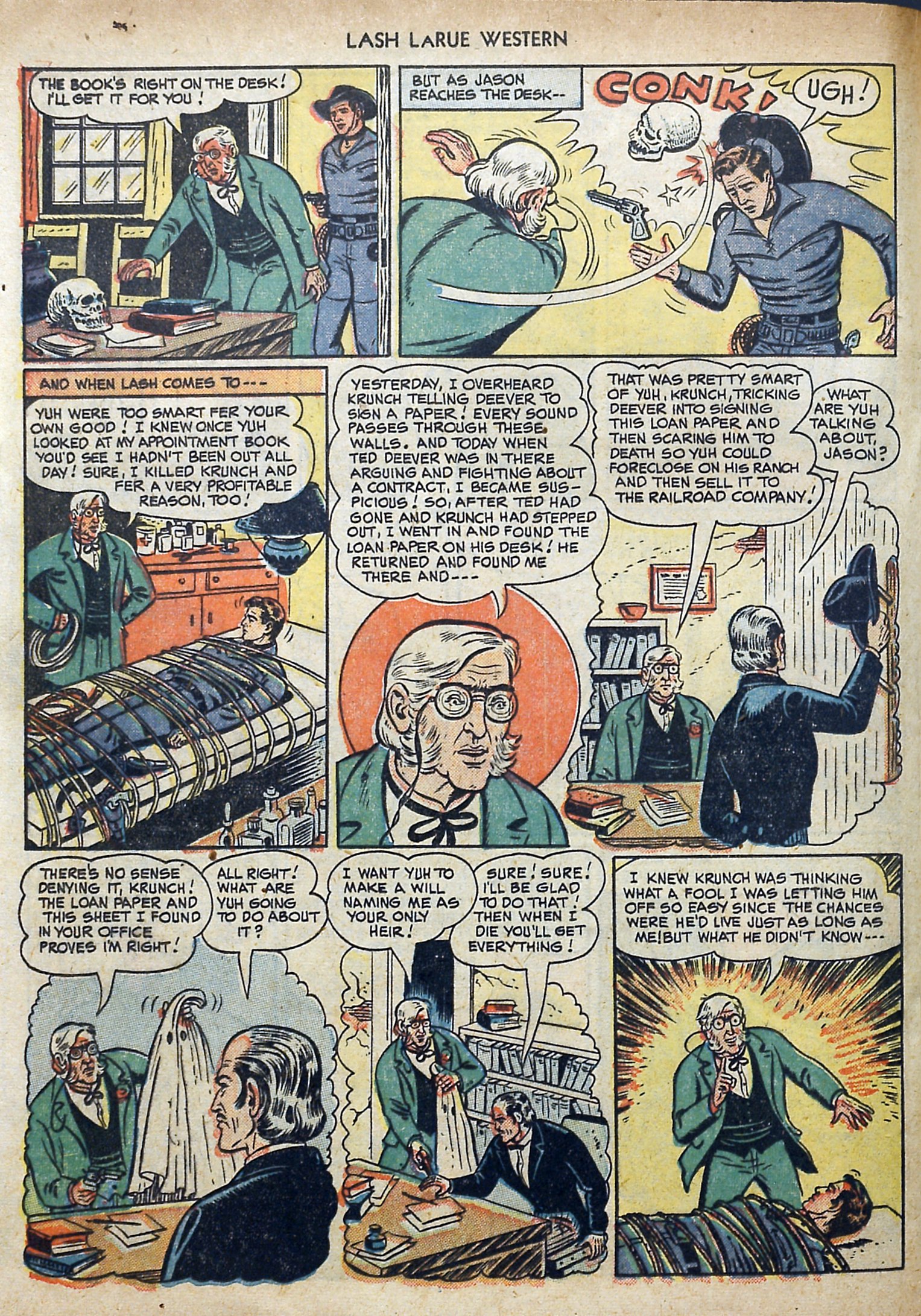 Read online Lash Larue Western (1949) comic -  Issue #3 - 20