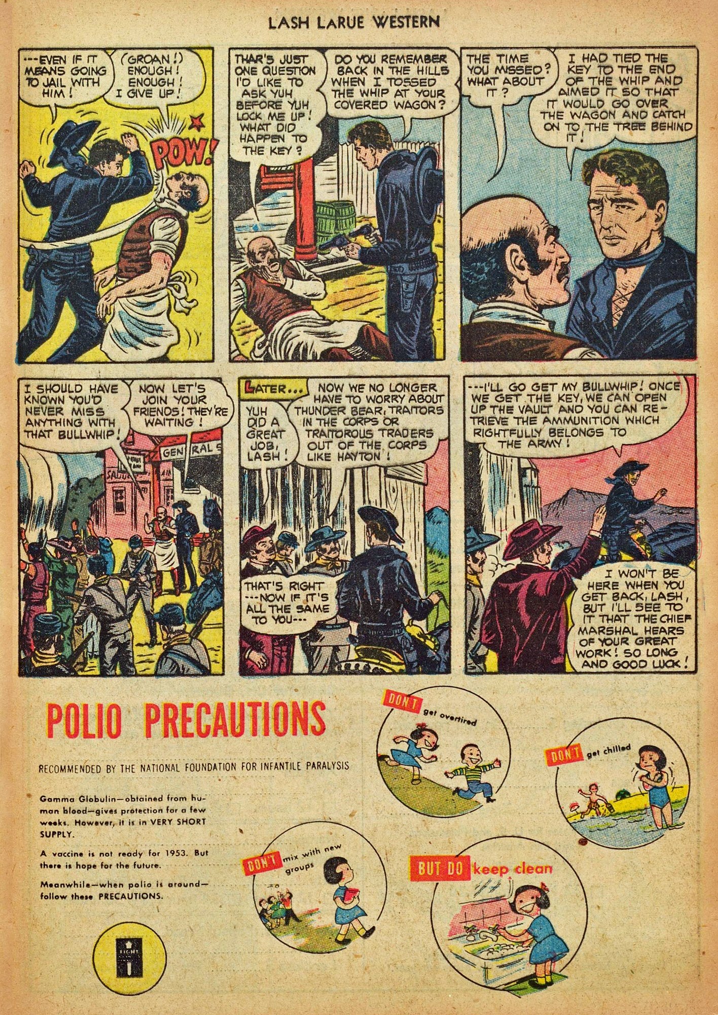 Read online Lash Larue Western (1949) comic -  Issue #44 - 21