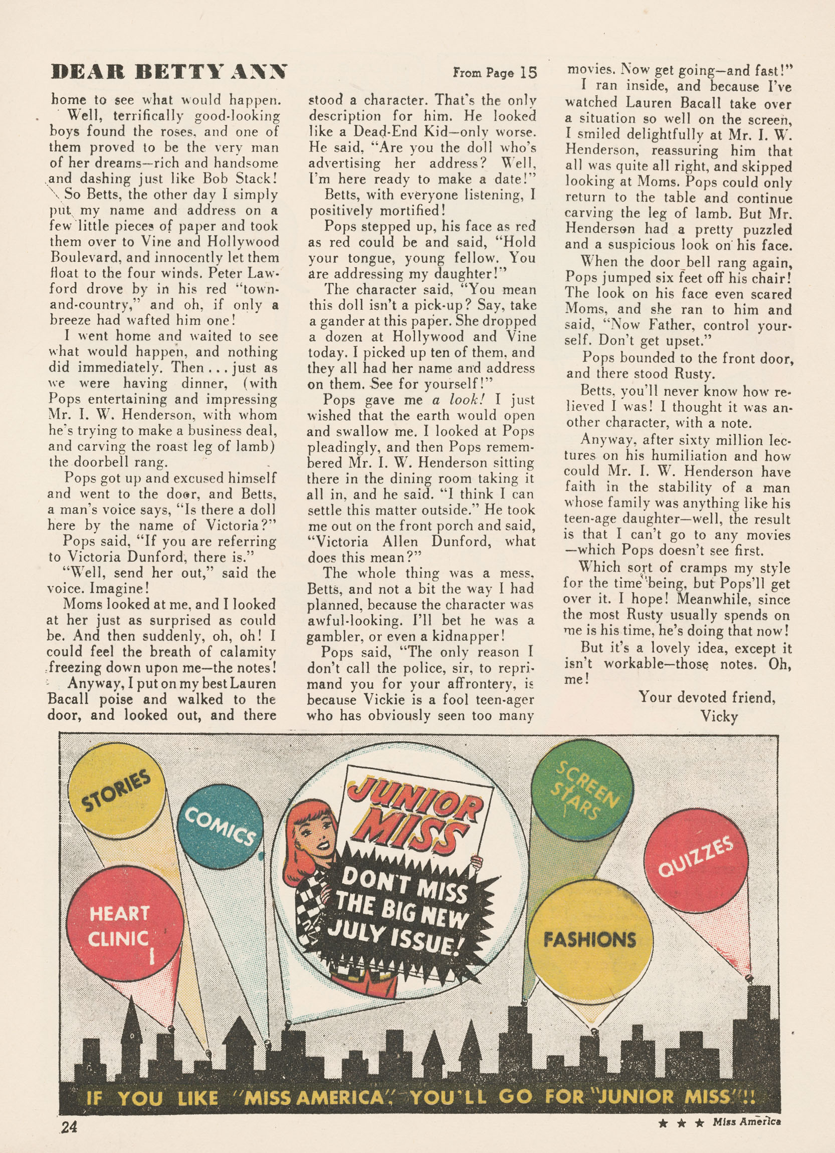 Read online Miss America Magazine comic -  Issue #33 - 22