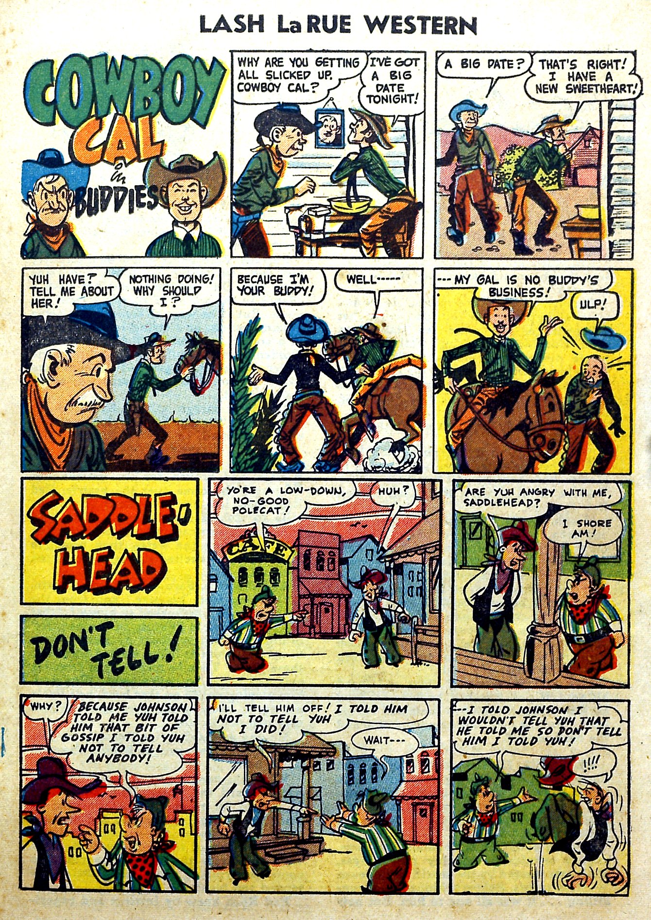Read online Lash Larue Western (1949) comic -  Issue #51 - 19