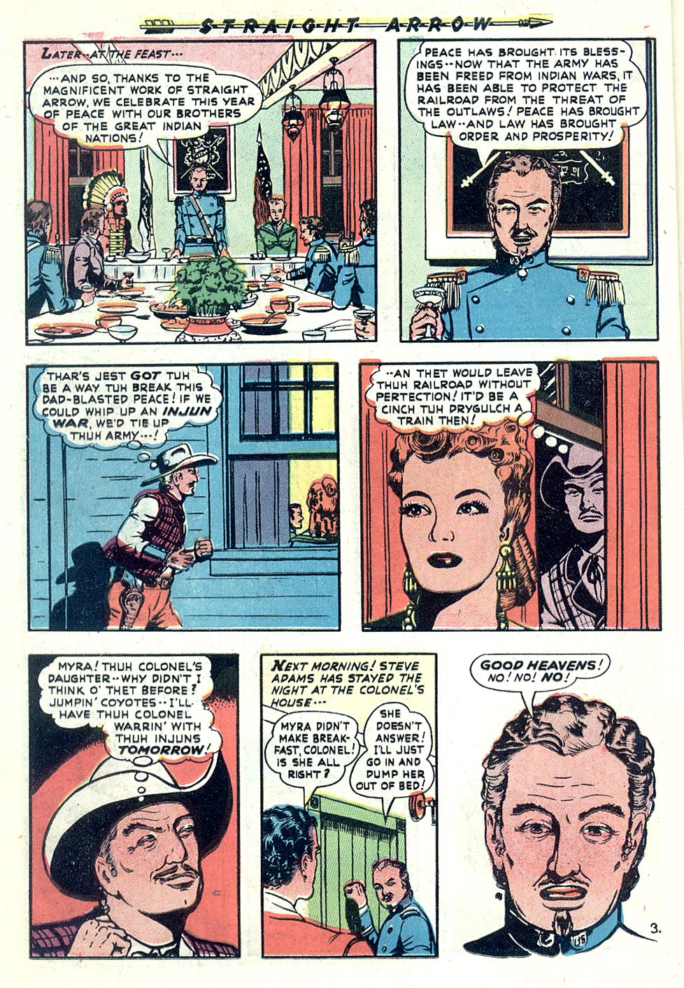 Read online Straight Arrow comic -  Issue #13 - 14
