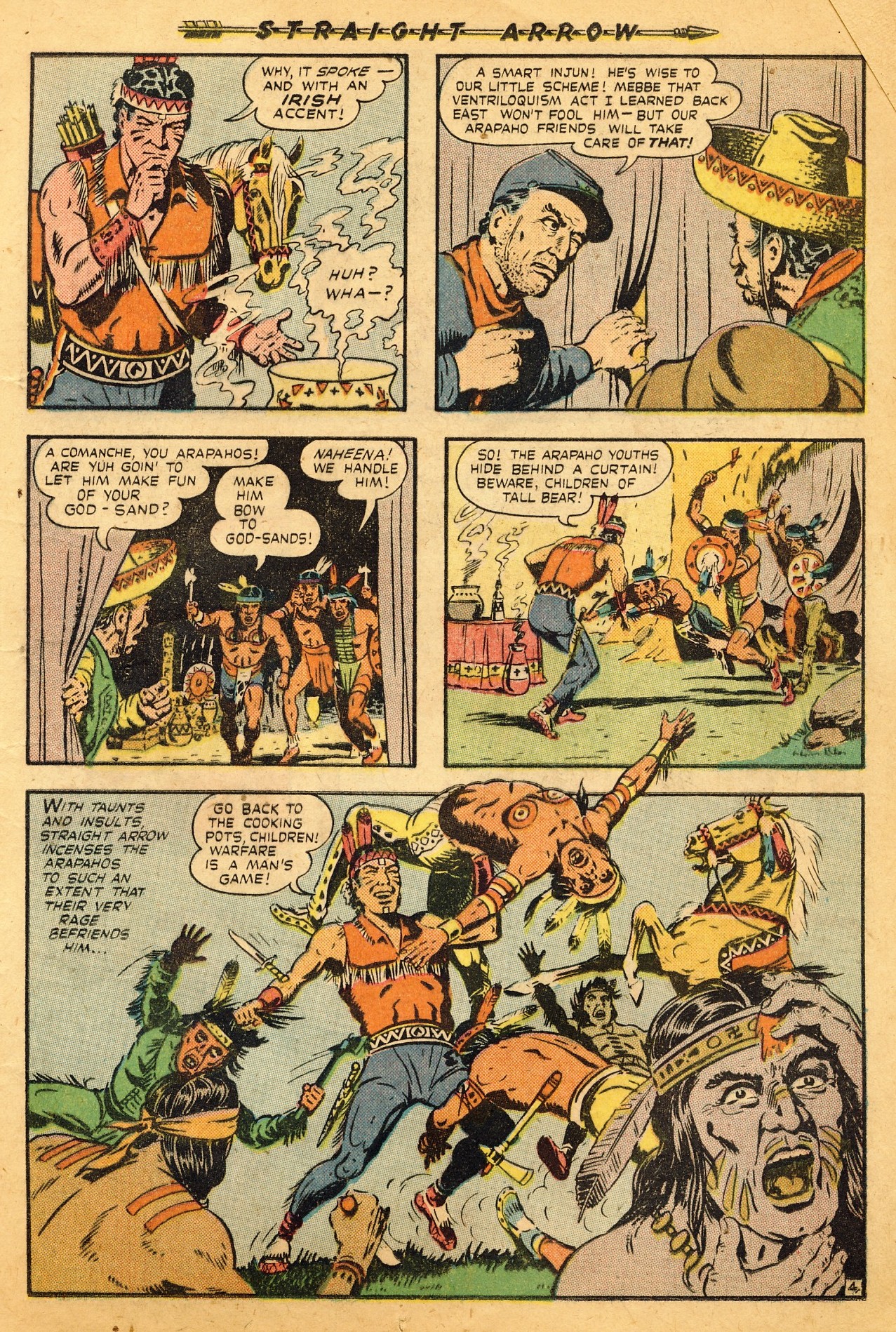 Read online Straight Arrow comic -  Issue #4 - 13