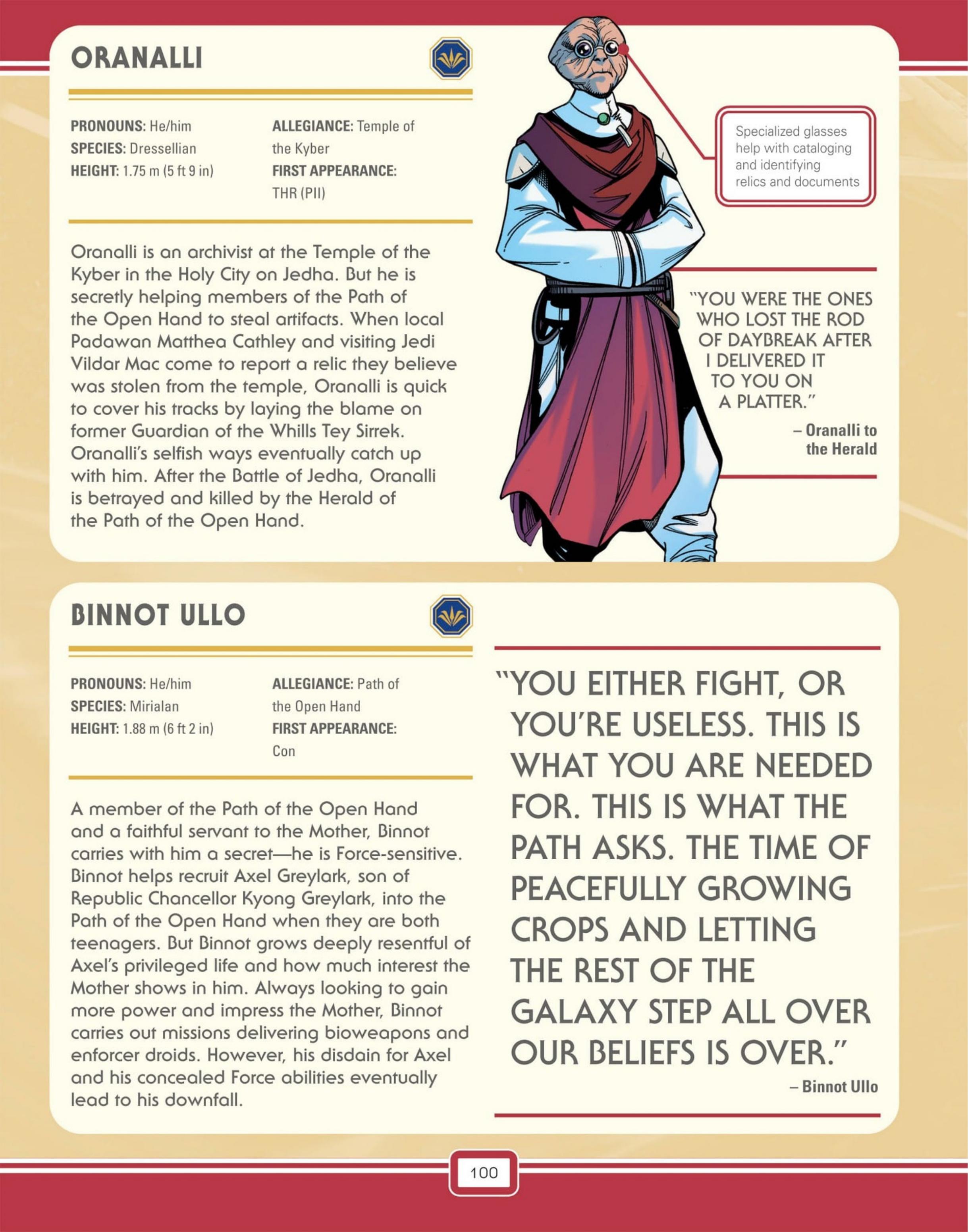 Read online Star Wars: The High Republic Character Encyclopedia comic -  Issue # TPB (Part 2) - 3