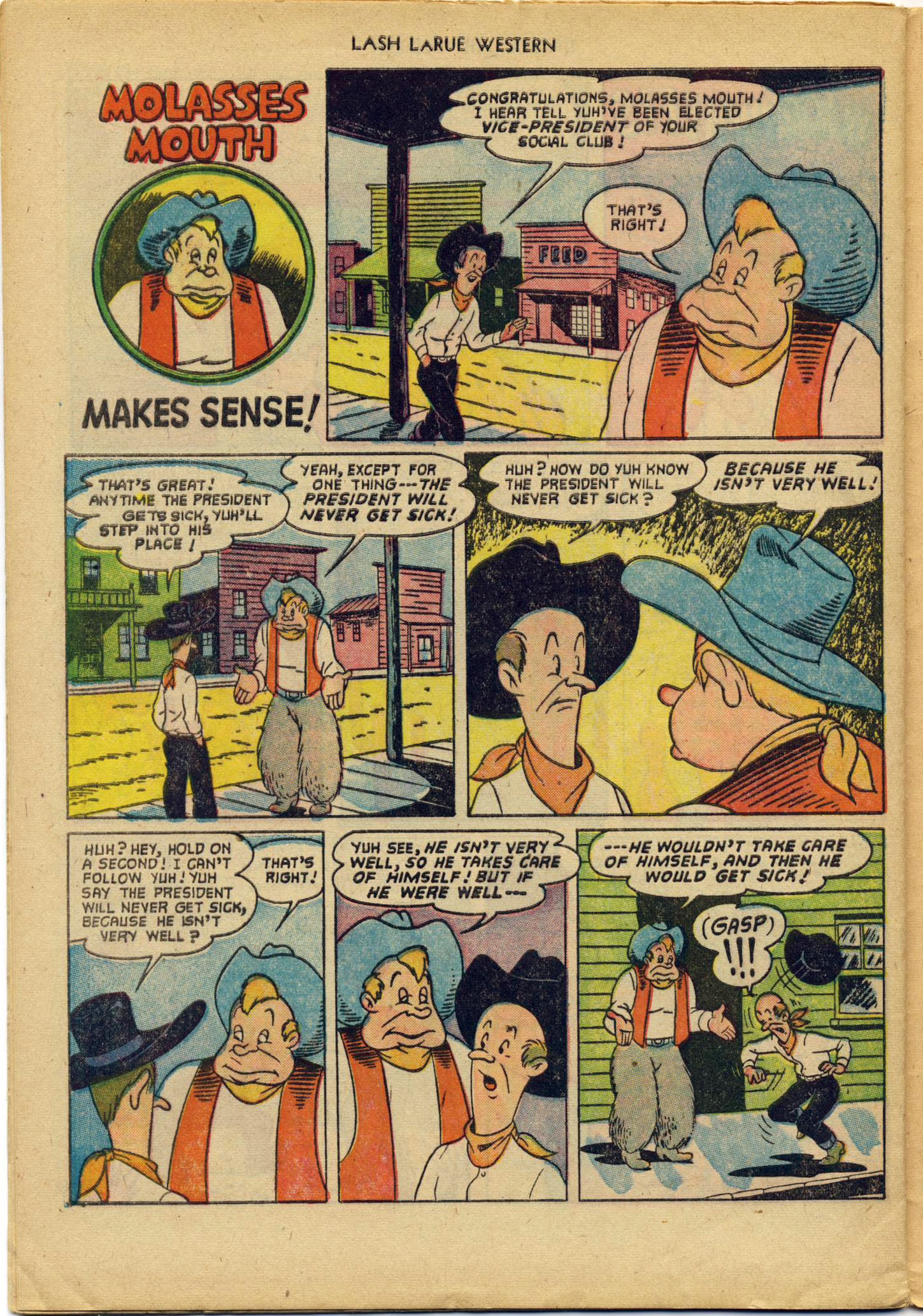 Read online Lash Larue Western (1949) comic -  Issue #29 - 28