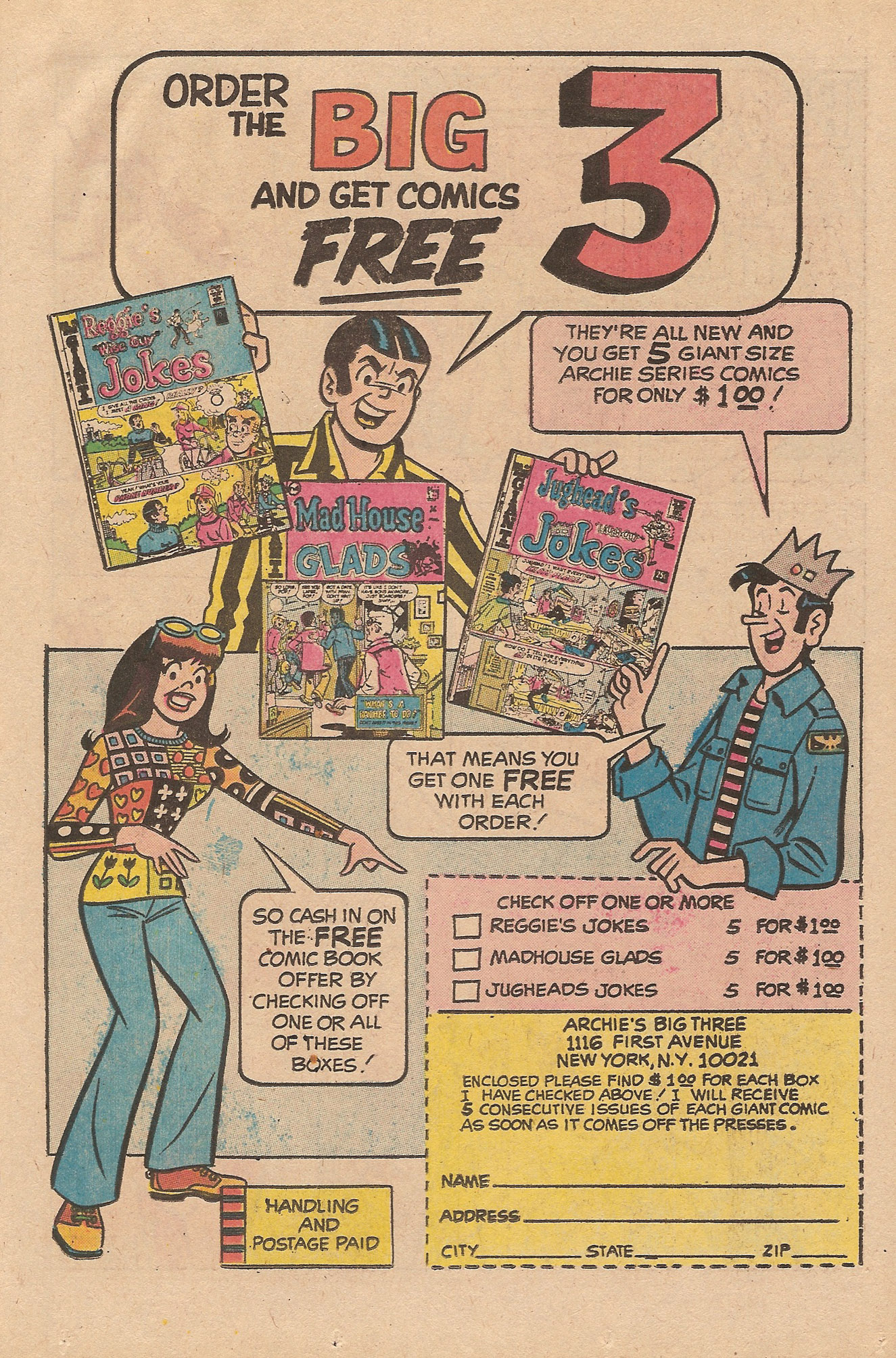 Read online Reggie's Wise Guy Jokes comic -  Issue #25 - 23