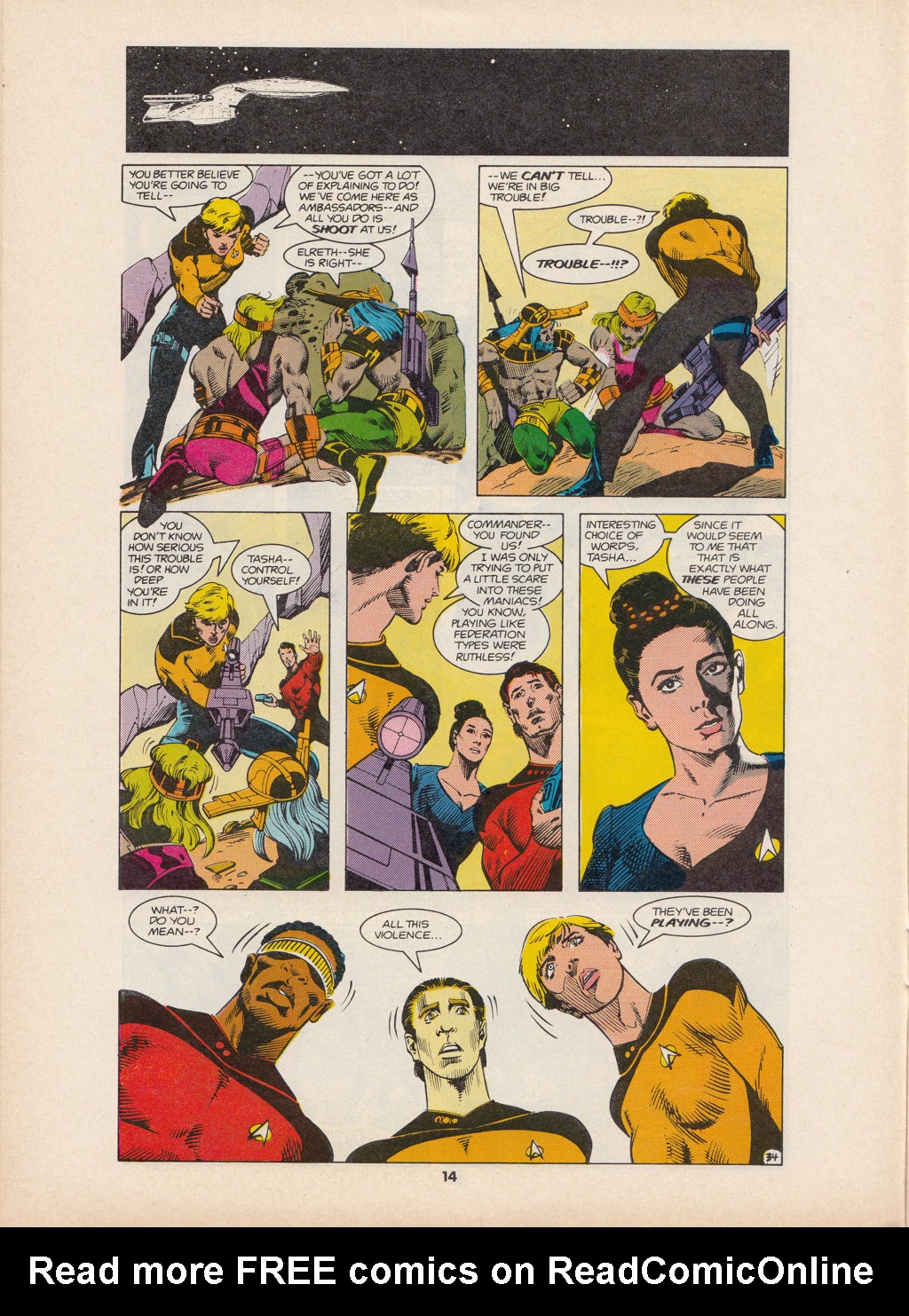 Read online Star Trek The Next Generation (1990) comic -  Issue #2 - 14