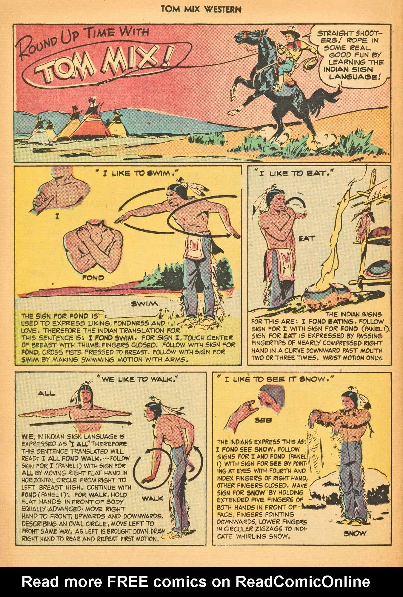 Read online Tom Mix Western (1948) comic -  Issue #3 - 40