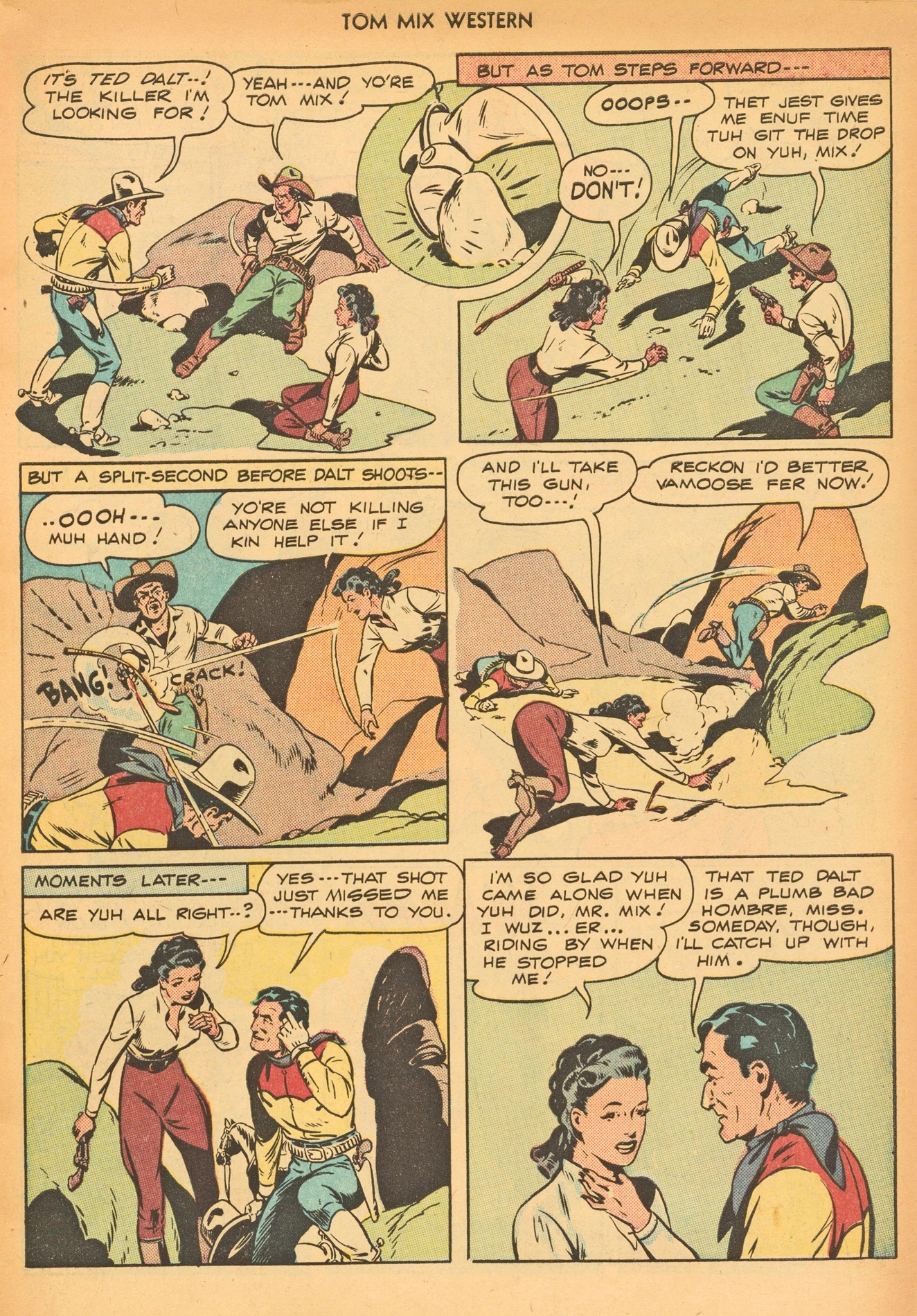 Read online Tom Mix Western (1948) comic -  Issue #8 - 19