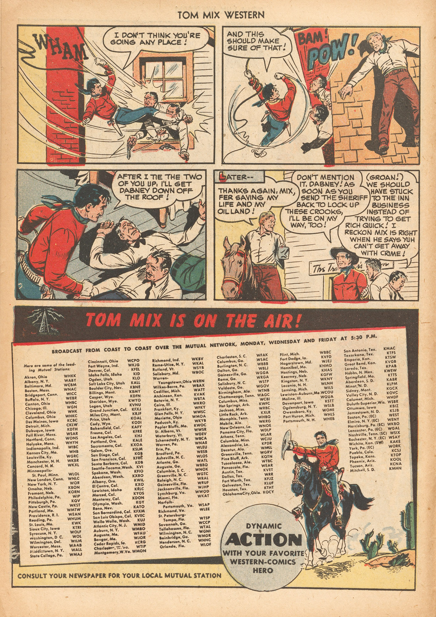 Read online Tom Mix Western (1948) comic -  Issue #26 - 10