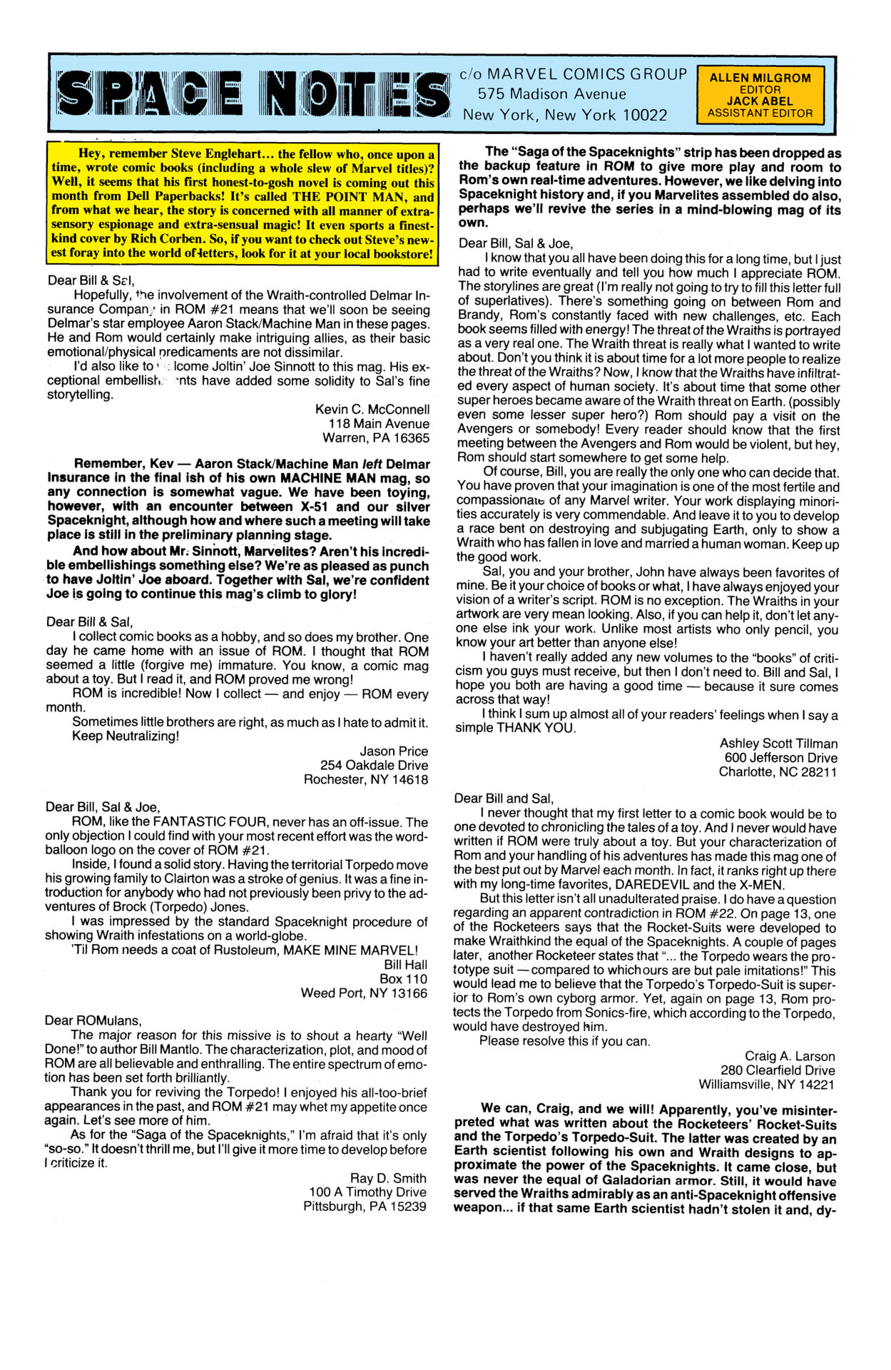 Read online Rom: The Original Marvel Years Omnibus comic -  Issue # TPB (Part 7) - 12