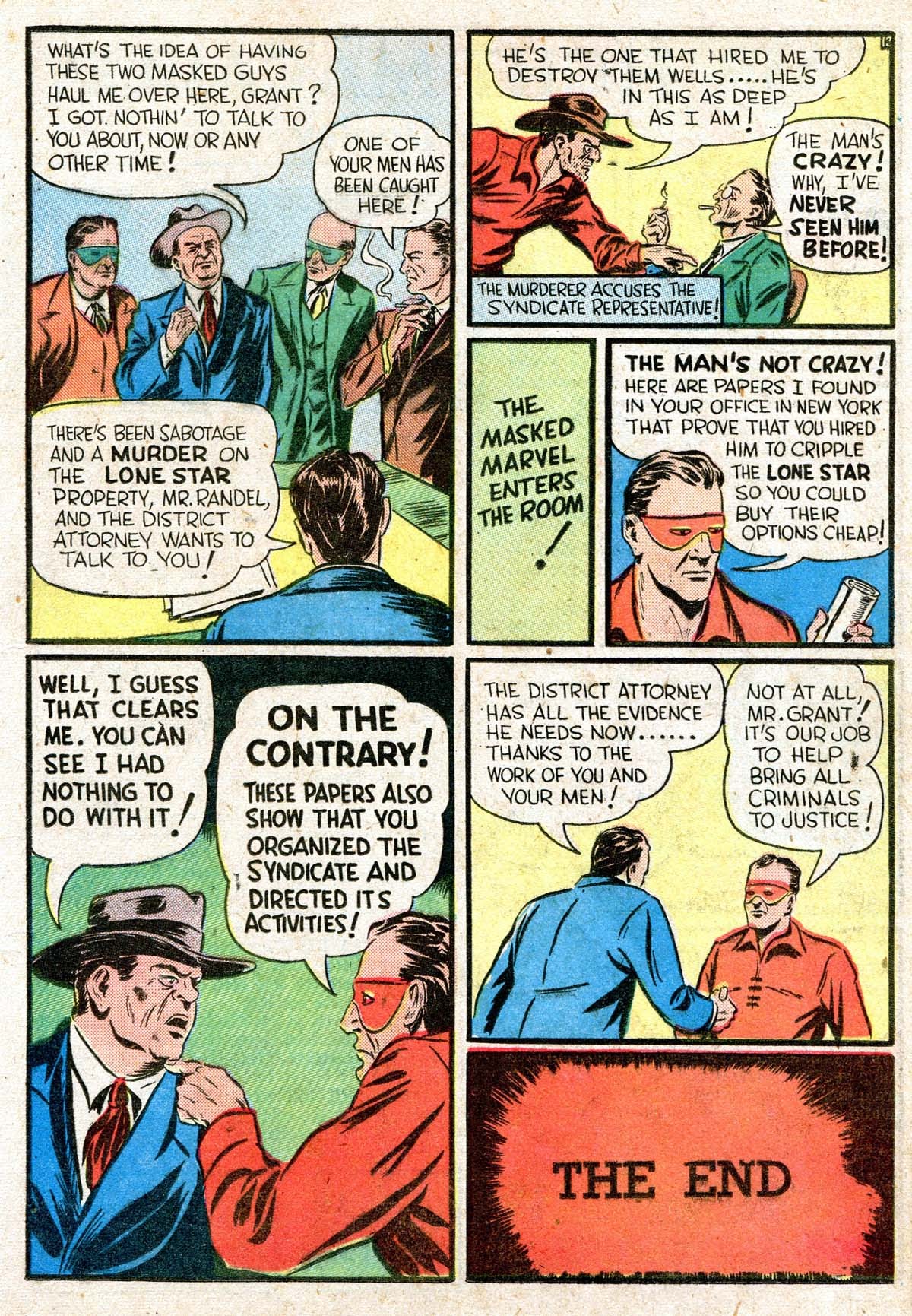 Read online Masked Marvel comic -  Issue #2 - 33