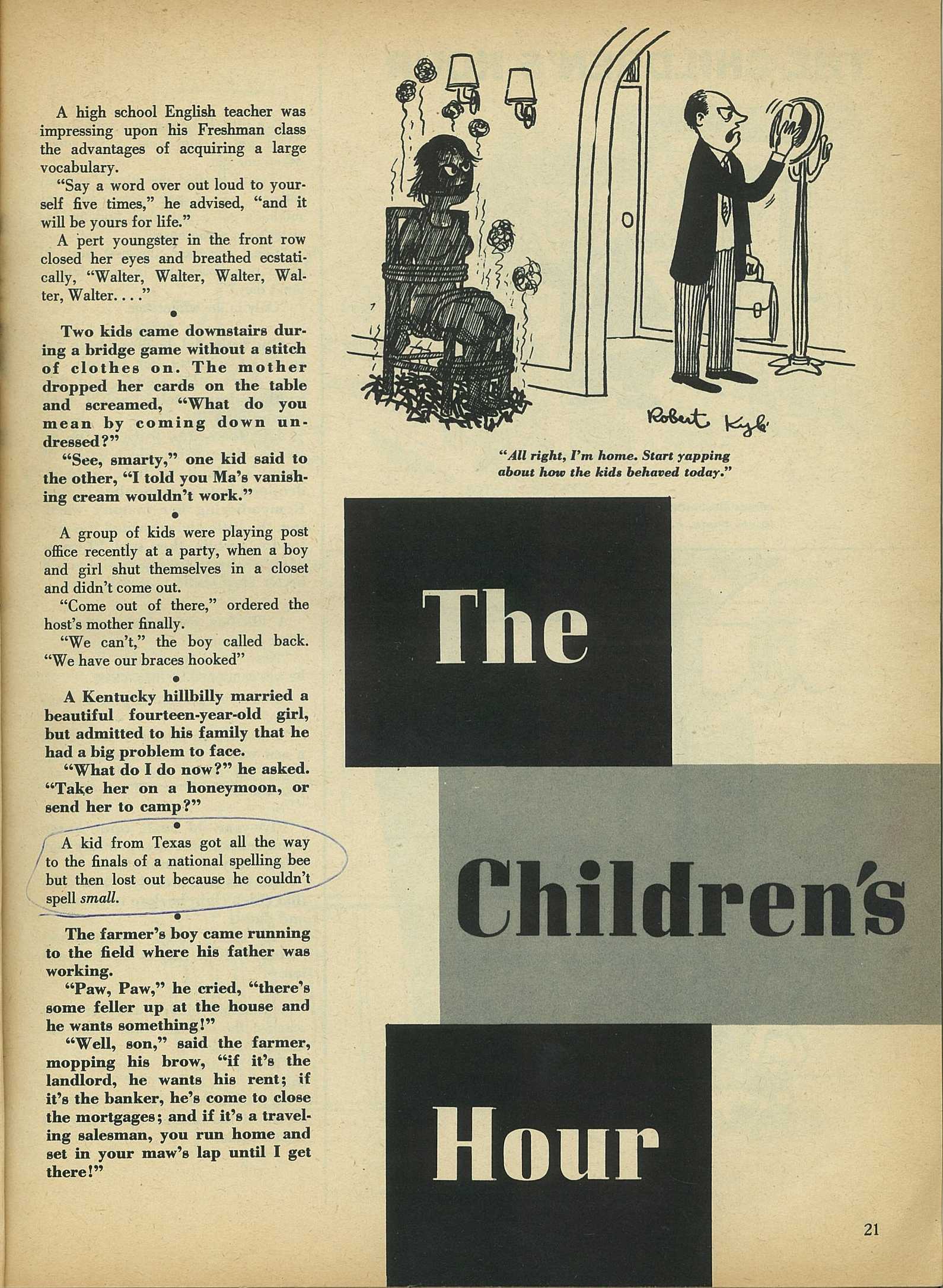 Read online Cartoons and Gags comic -  Issue #5 - 21