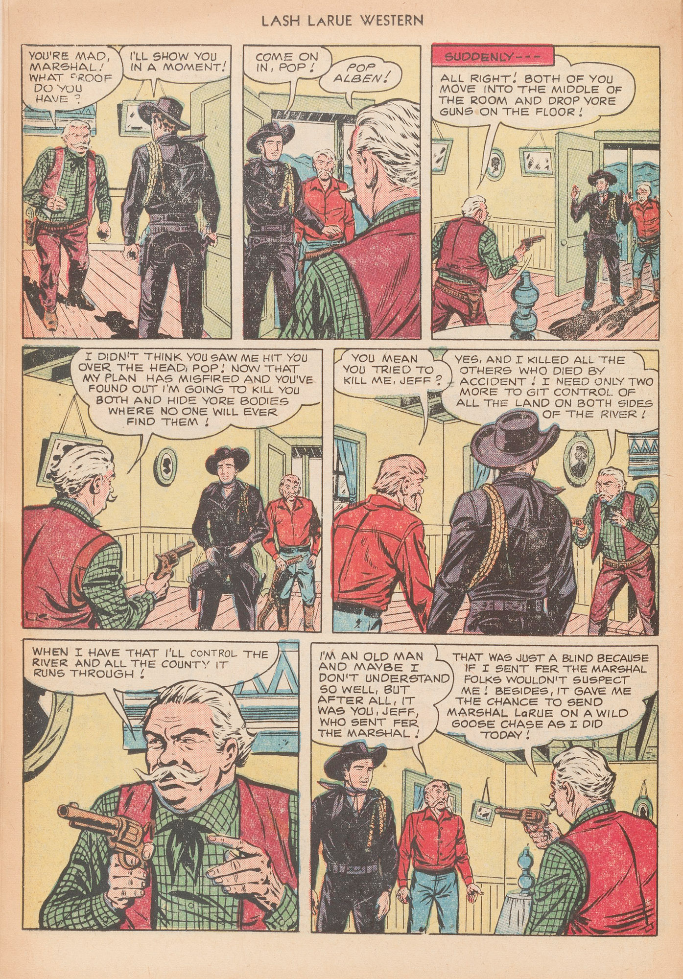 Read online Lash Larue Western (1949) comic -  Issue #12 - 24