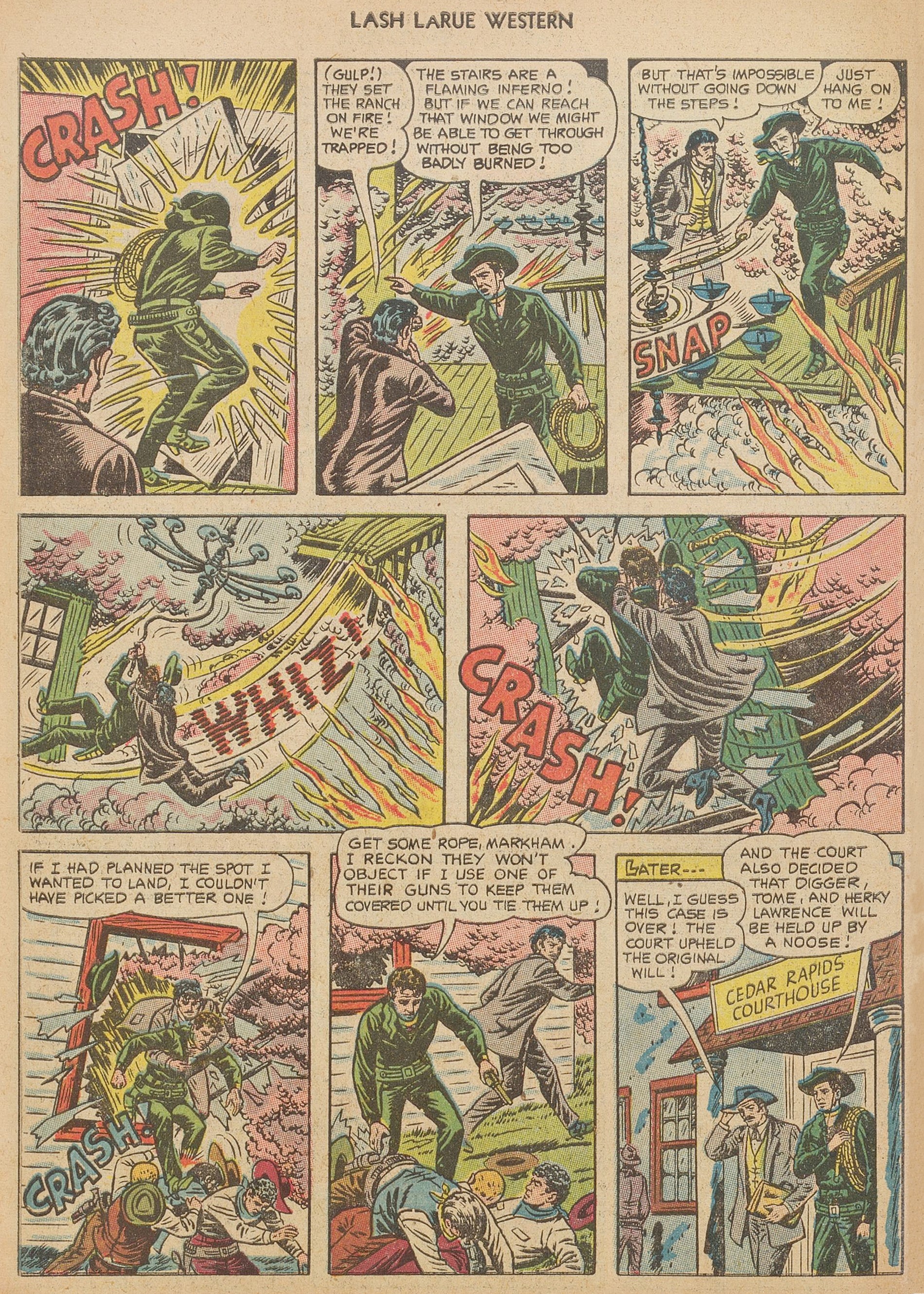 Read online Lash Larue Western (1949) comic -  Issue #40 - 34