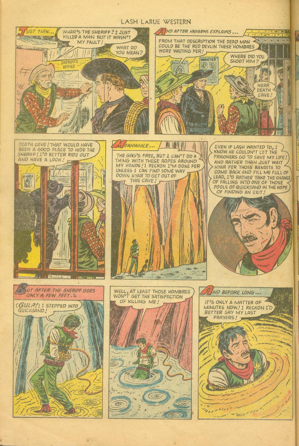 Read online Lash Larue Western (1949) comic -  Issue #43 - 14