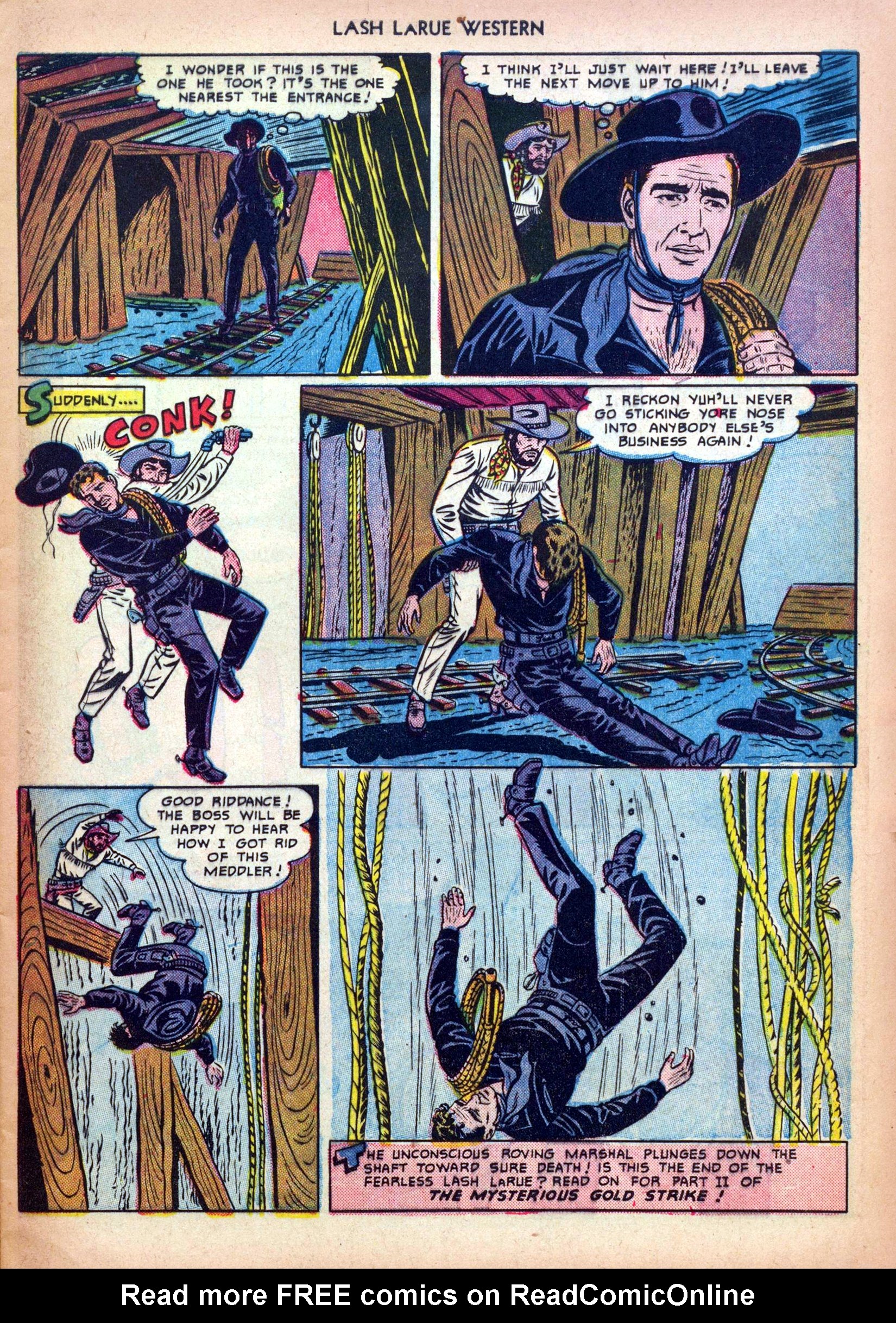 Read online Lash Larue Western (1949) comic -  Issue #13 - 9