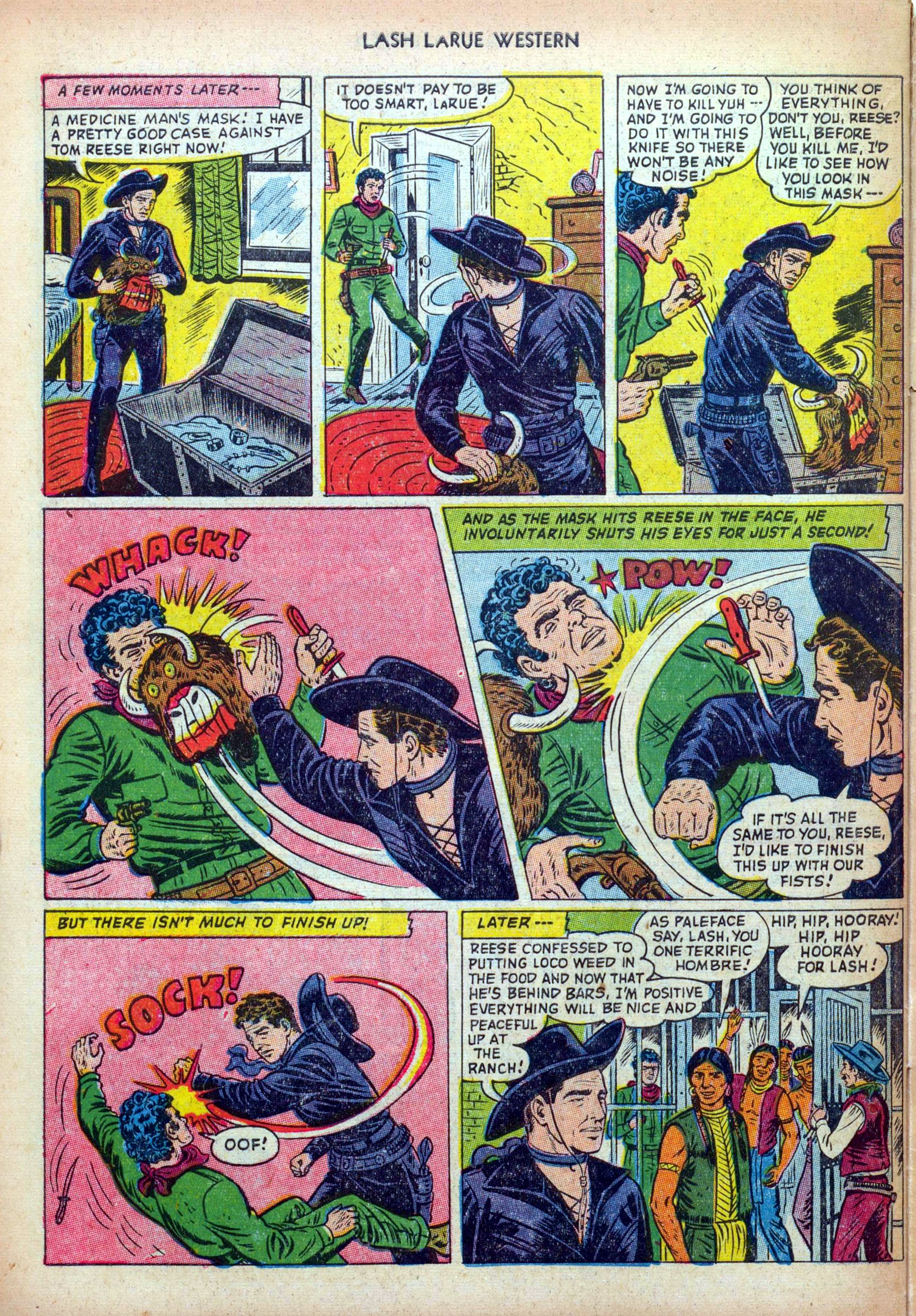 Read online Lash Larue Western (1949) comic -  Issue #36 - 34