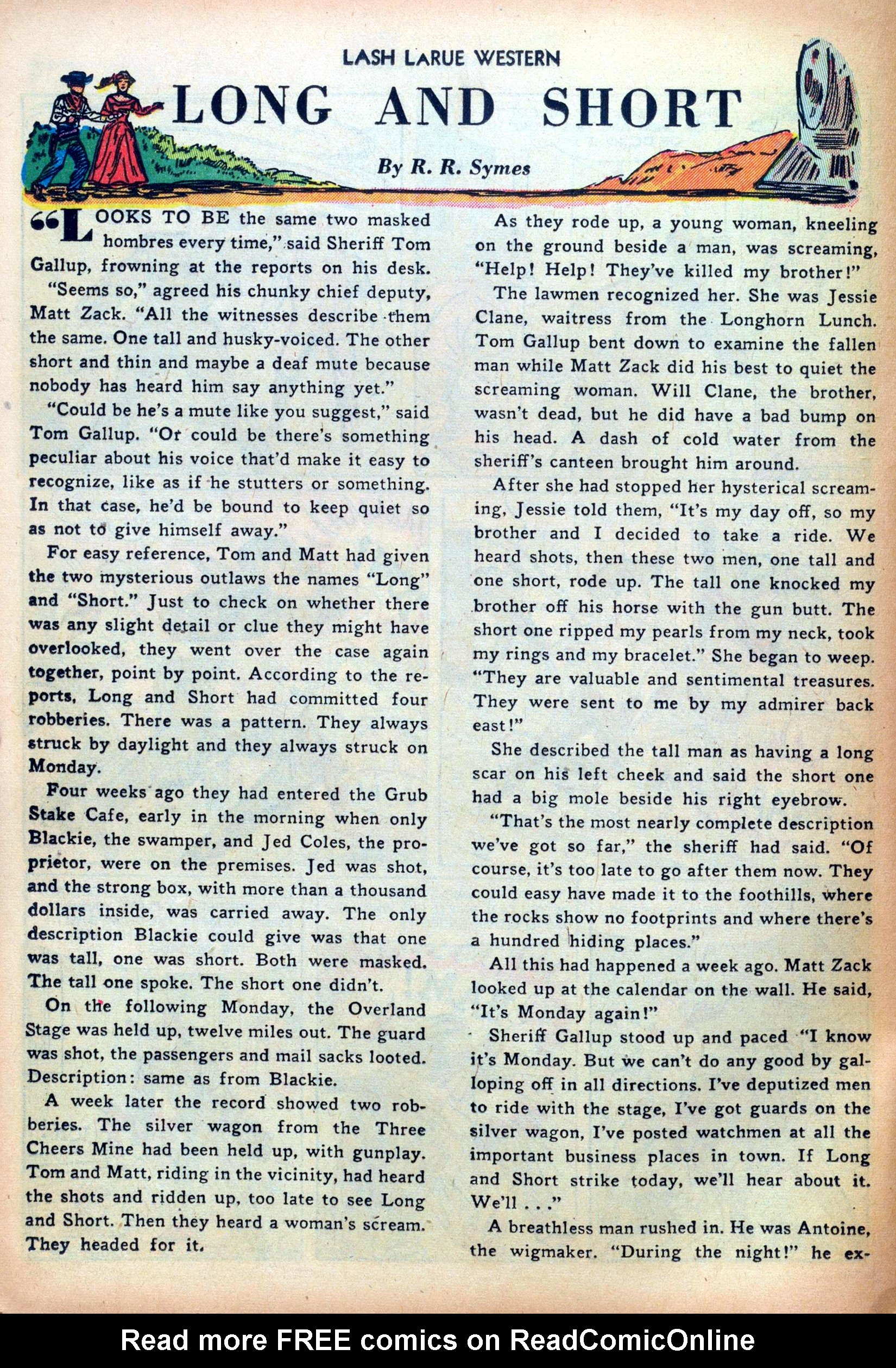 Read online Lash Larue Western (1949) comic -  Issue #30 - 24