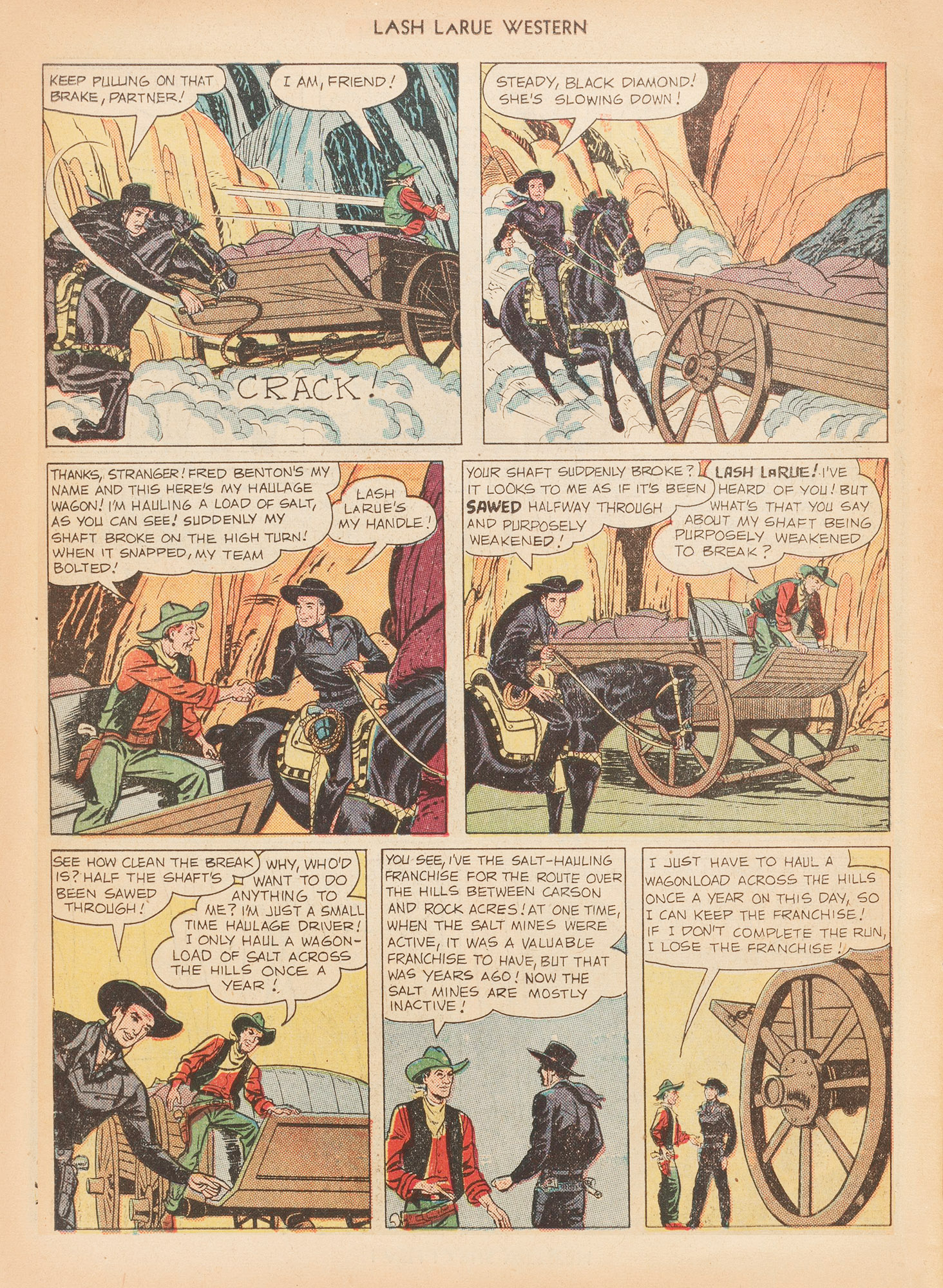 Read online Lash Larue Western (1949) comic -  Issue #12 - 42